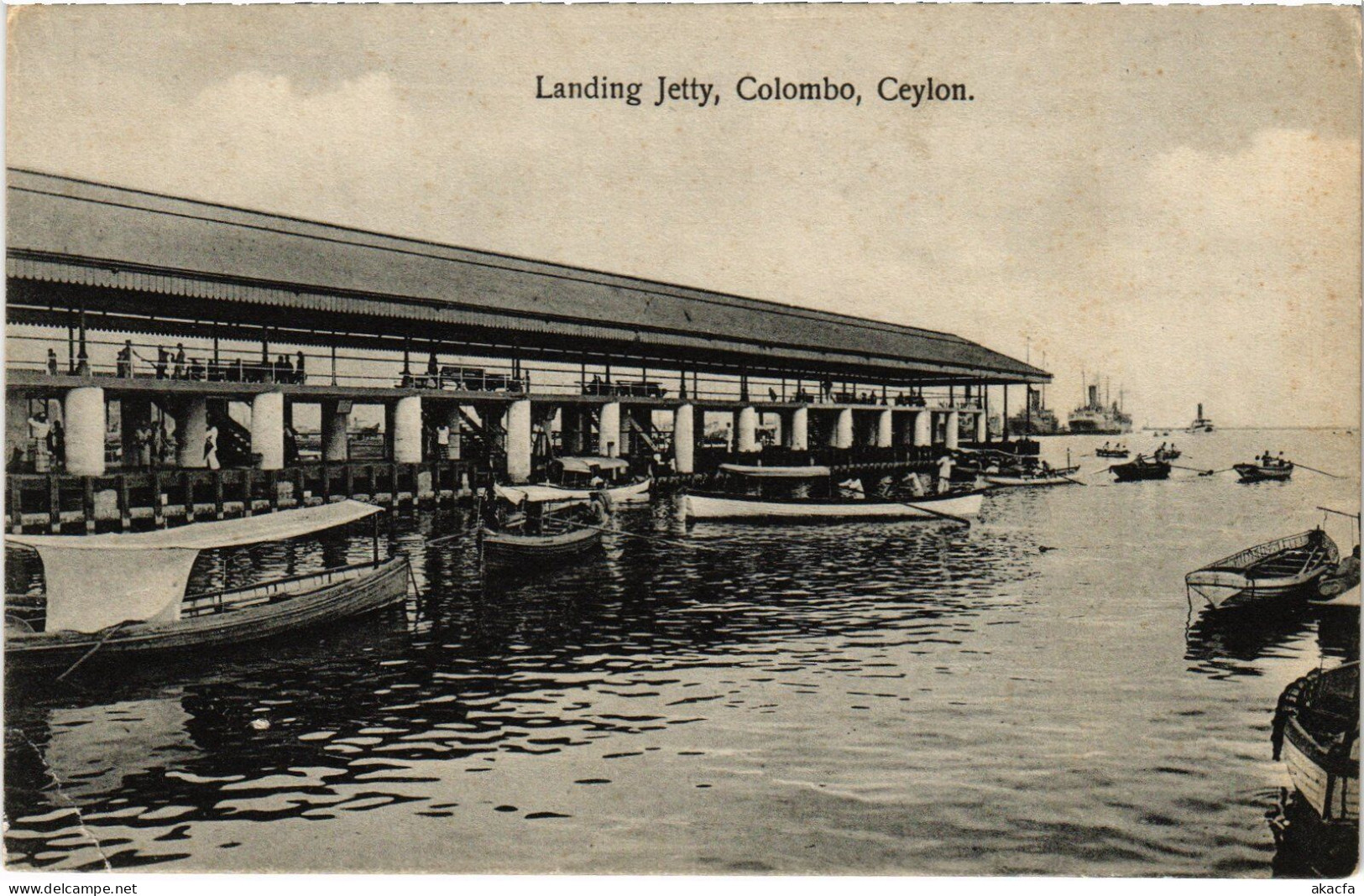 PC CEYLON SRI LANKA COLOMBO LANDING JETTY (a49741) - Sri Lanka (Ceylon)