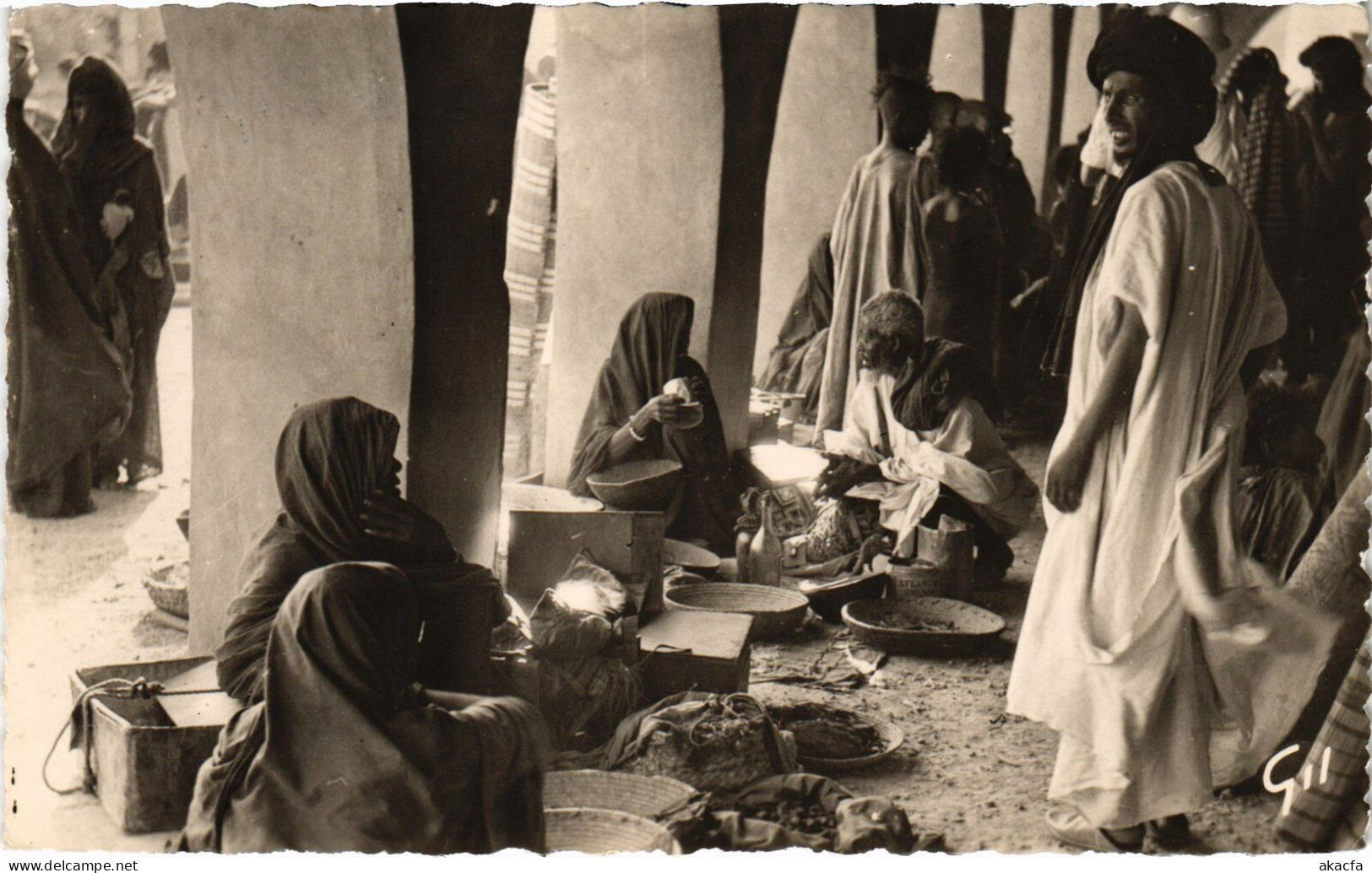 PC ETHNIC TYPES MAURE ATAR LE MARCHÉ MAURITANIA (a49962) - Mauritanie