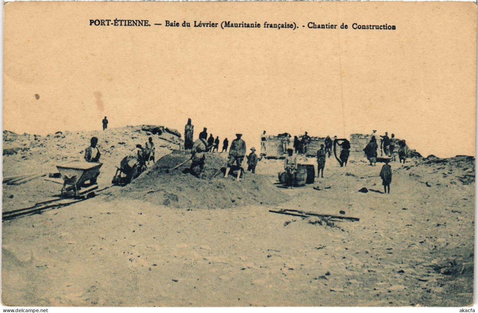 PC BAIE DU LÉVRIER PORT-ETIENNE CHANTIER DE CONSTRUCTION MAURITANIA (a49961) - Mauritanië