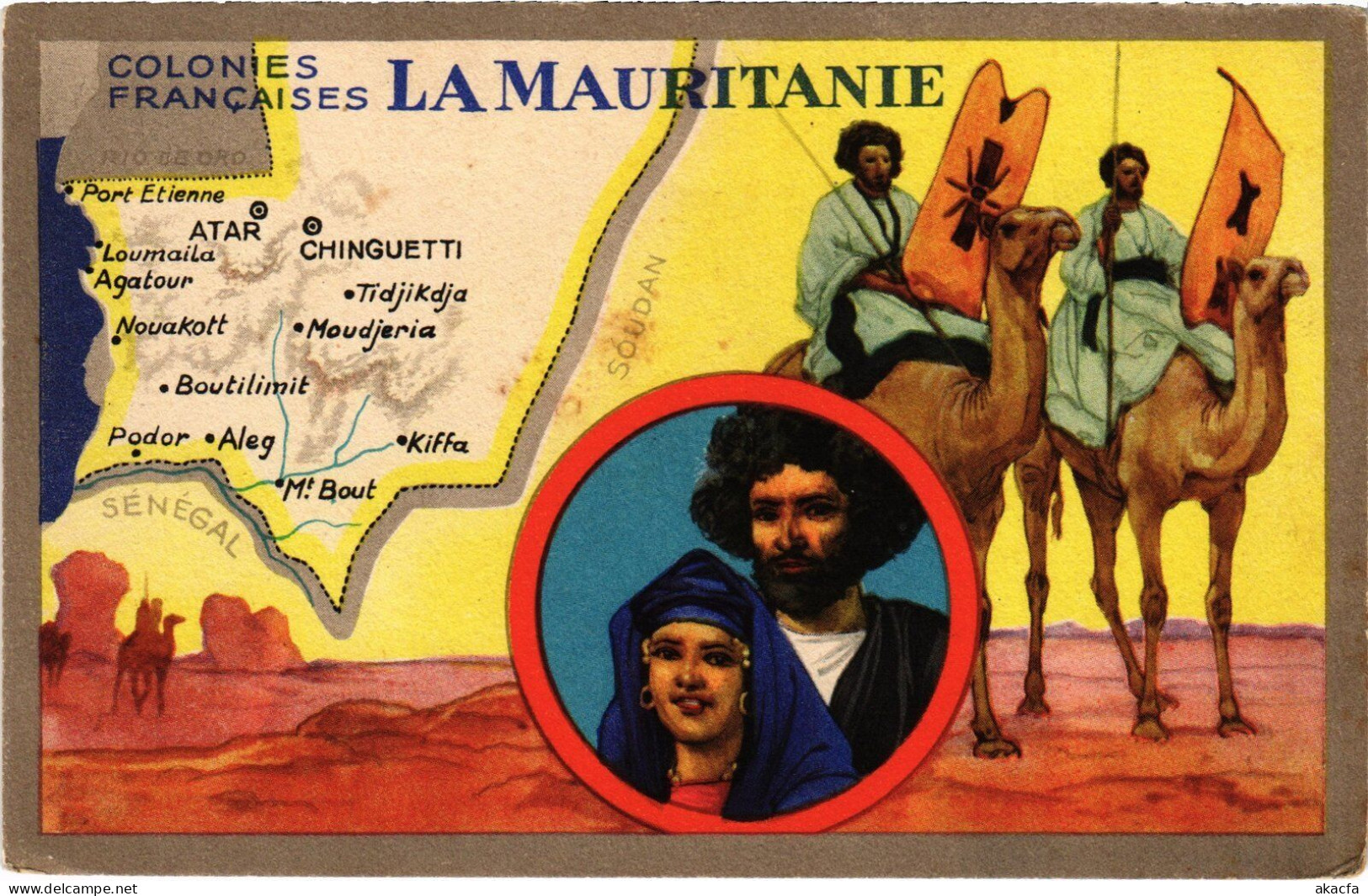 PC ETHNIC TYPES MAURE MAURITANIA (a49978) - Mauretanien