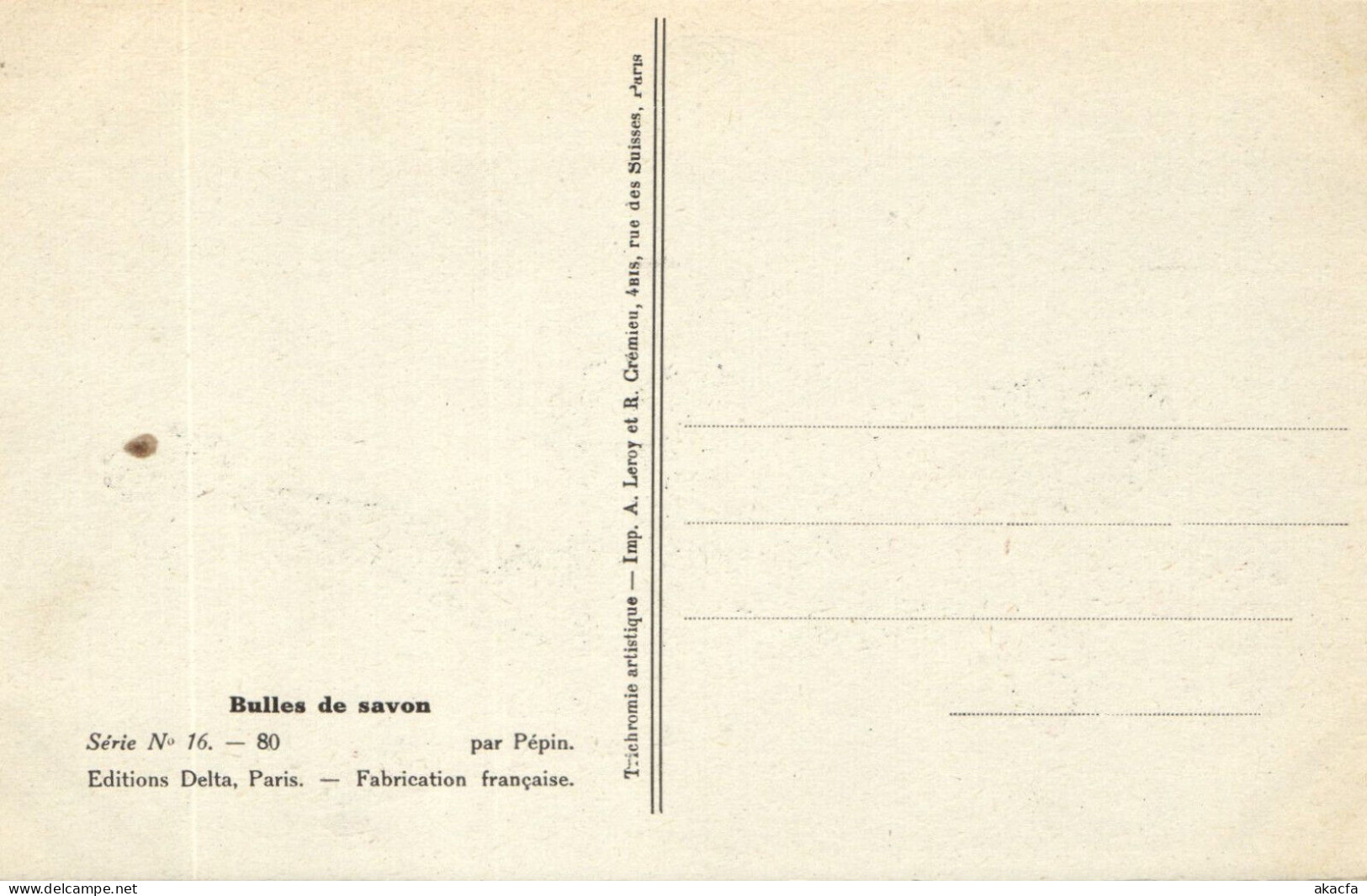 PC ARTIST SIGNED, M. PÉPIN, RISQUE, BULLES DE SAVON, Vintage Postcard (b50546) - Pepin