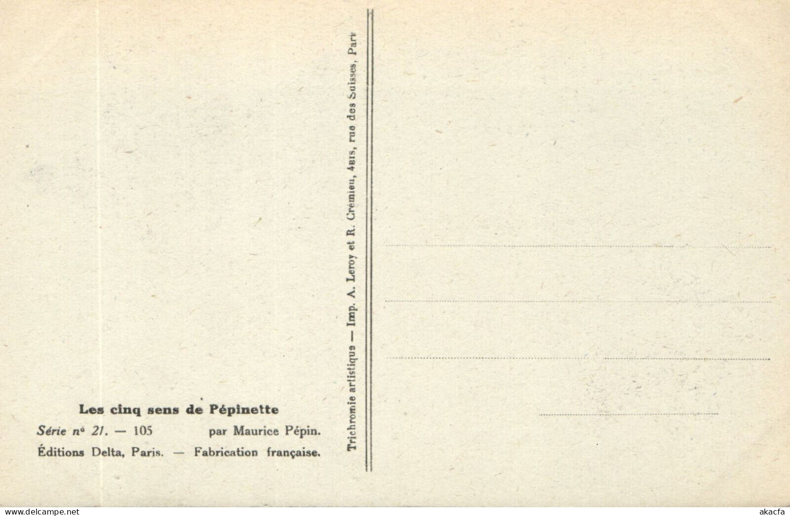 PC ARTIST SIGNED, M. PÉPIN, RISQUE, LES CINQ SENS, Vintage Postcard (b50551) - Pepin