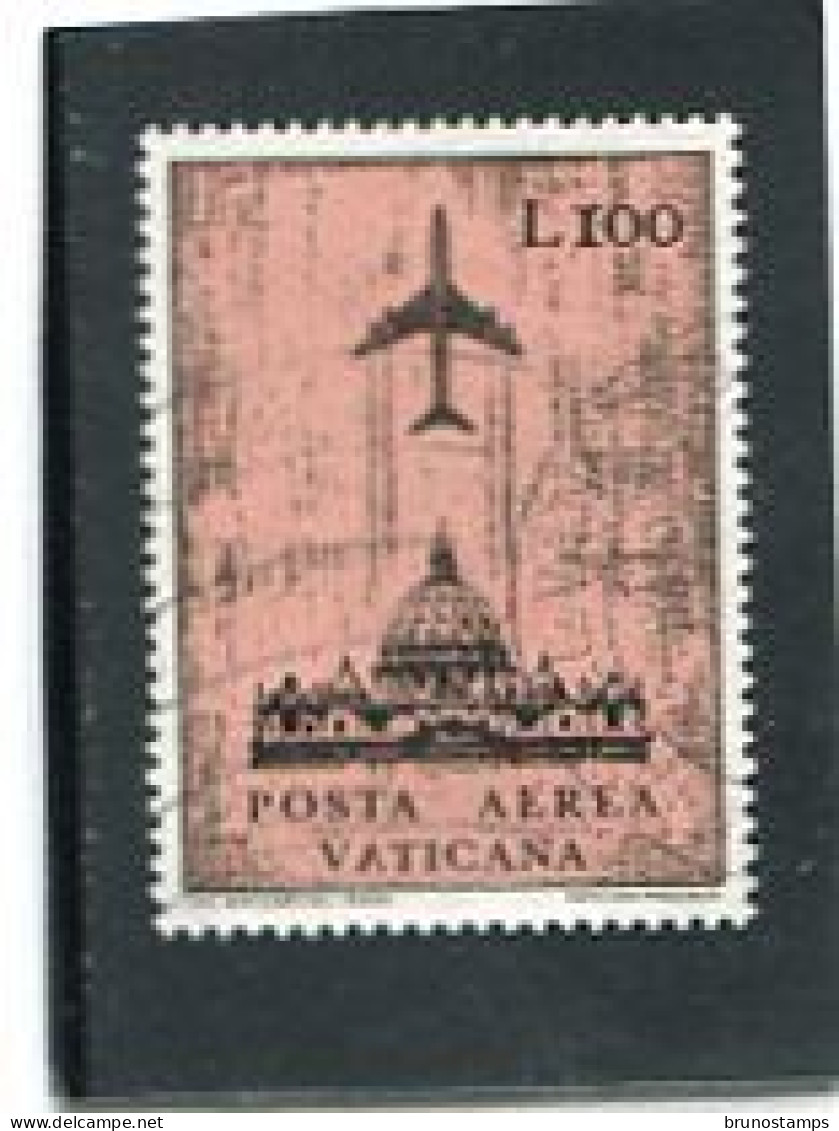 VATICAN CITY/VATICANO - 1967  100 Lire  AIR MAIL  FINE USED - Gebraucht