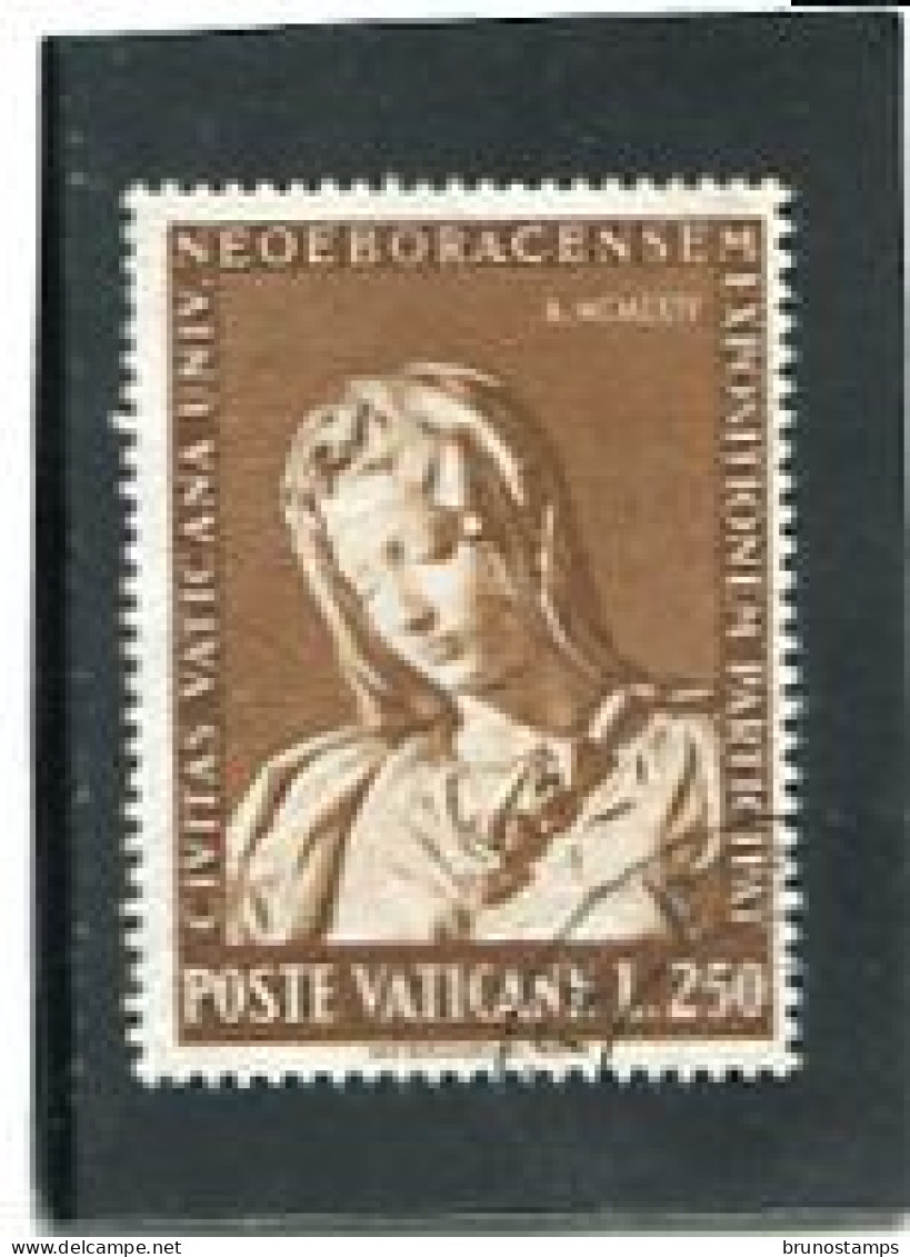 VATICAN CITY/VATICANO - 1964  250 Lire  EXPO NEW YORK  FINE USED - Used Stamps