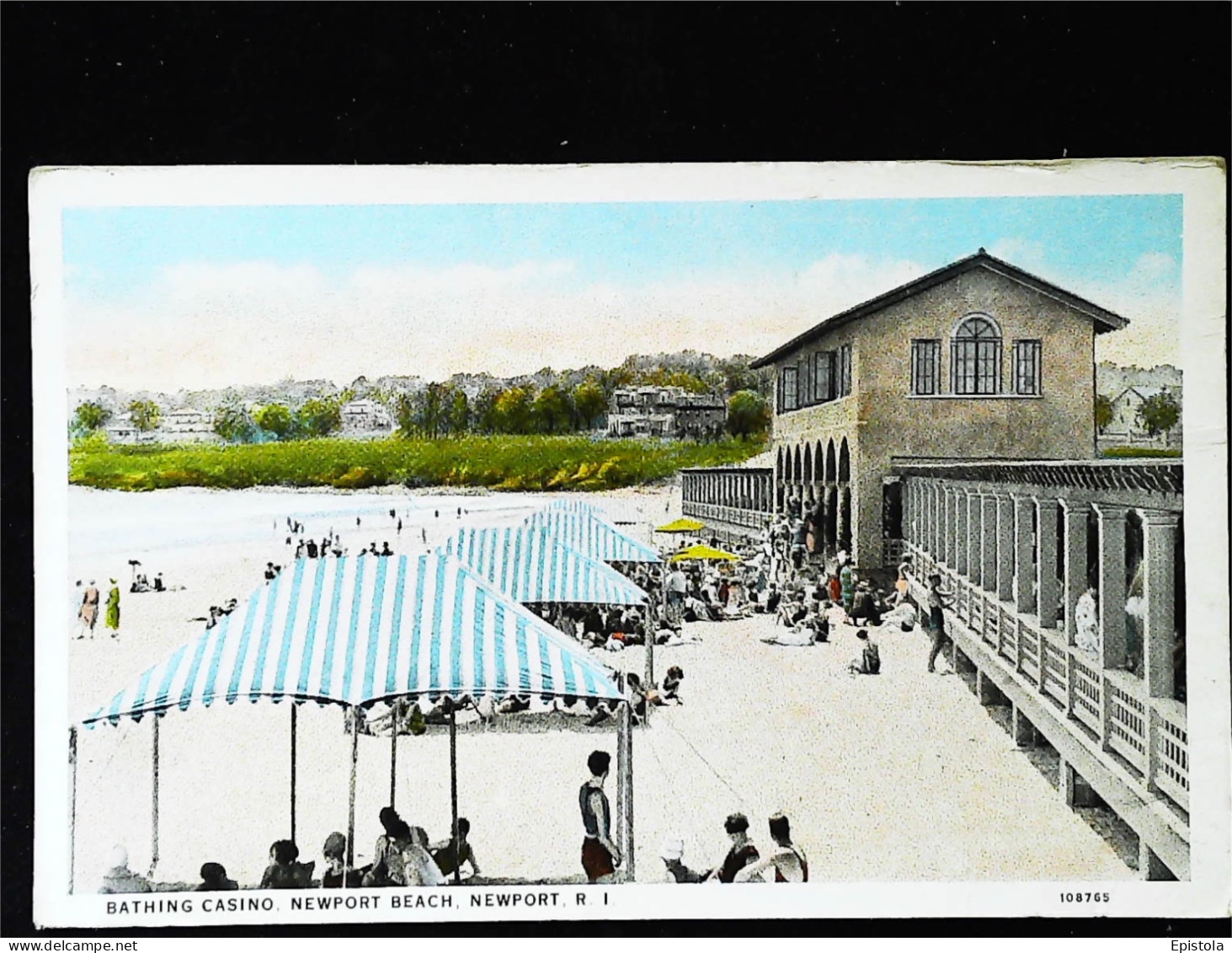 ►  Bathing Casino  Newport Beach    Newport RHODE ISLAND 1920's - Newport