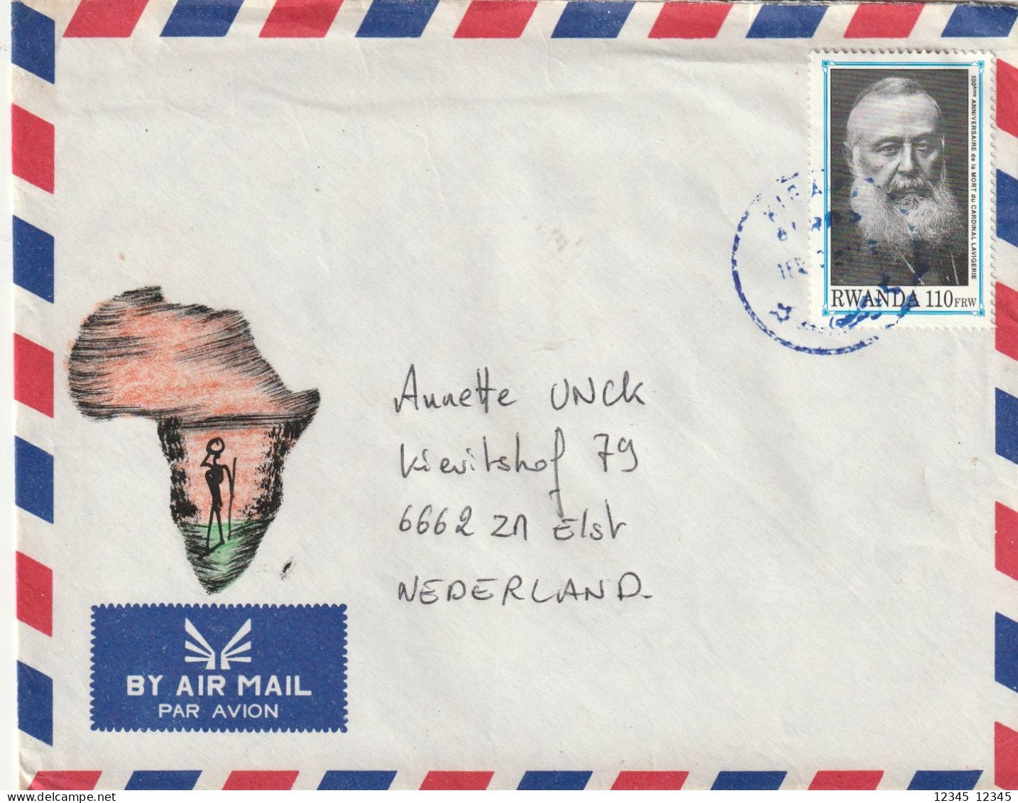 Rwanda 199?, Letter From Kigali To Netherland - Covers & Documents