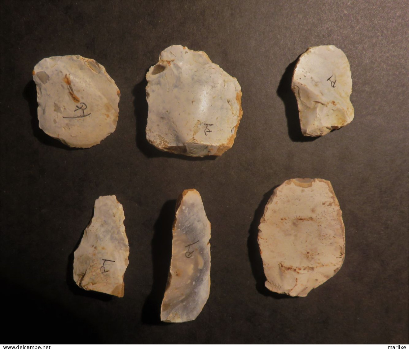 Prehistoire Silex Taillé Grattoir  Lame Outils - Archeologie