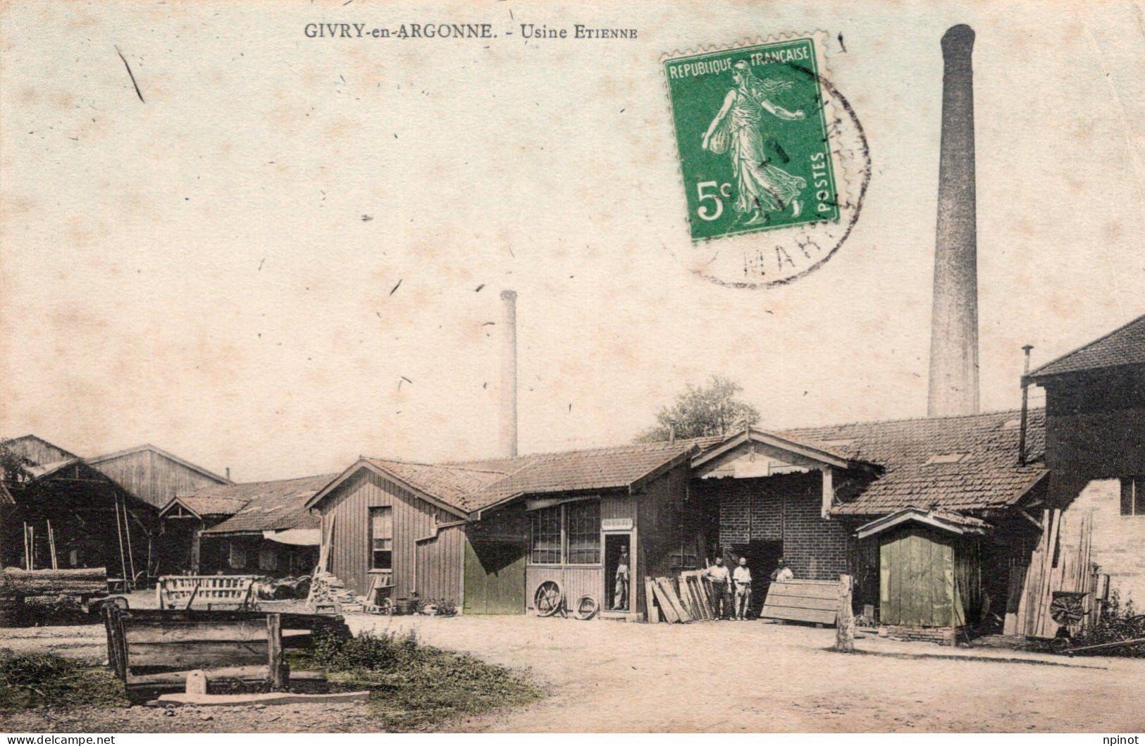 C P A  - 51 - GIVRY  EN  ARGONNE -  Usine  Etienne - Givry En Argonne