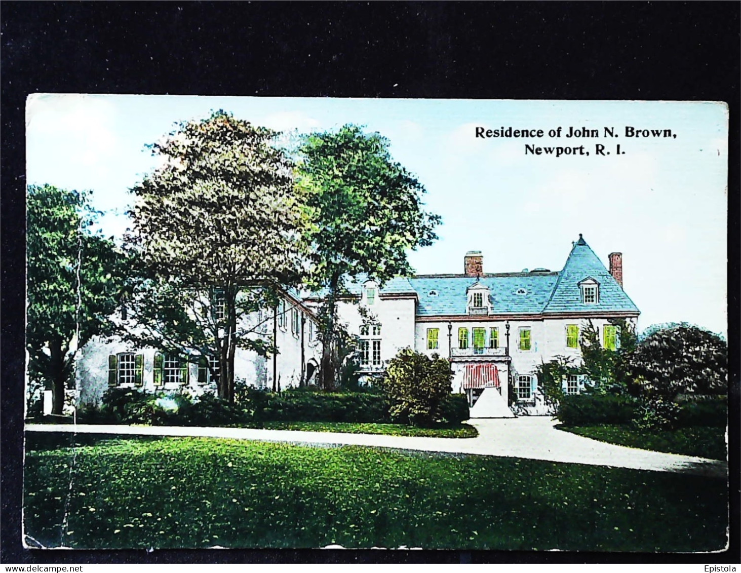 ► John N. Brown Residence   Newport RHODE ISLAND 1920's. (Pli En Coin Fold Corner) - Newport