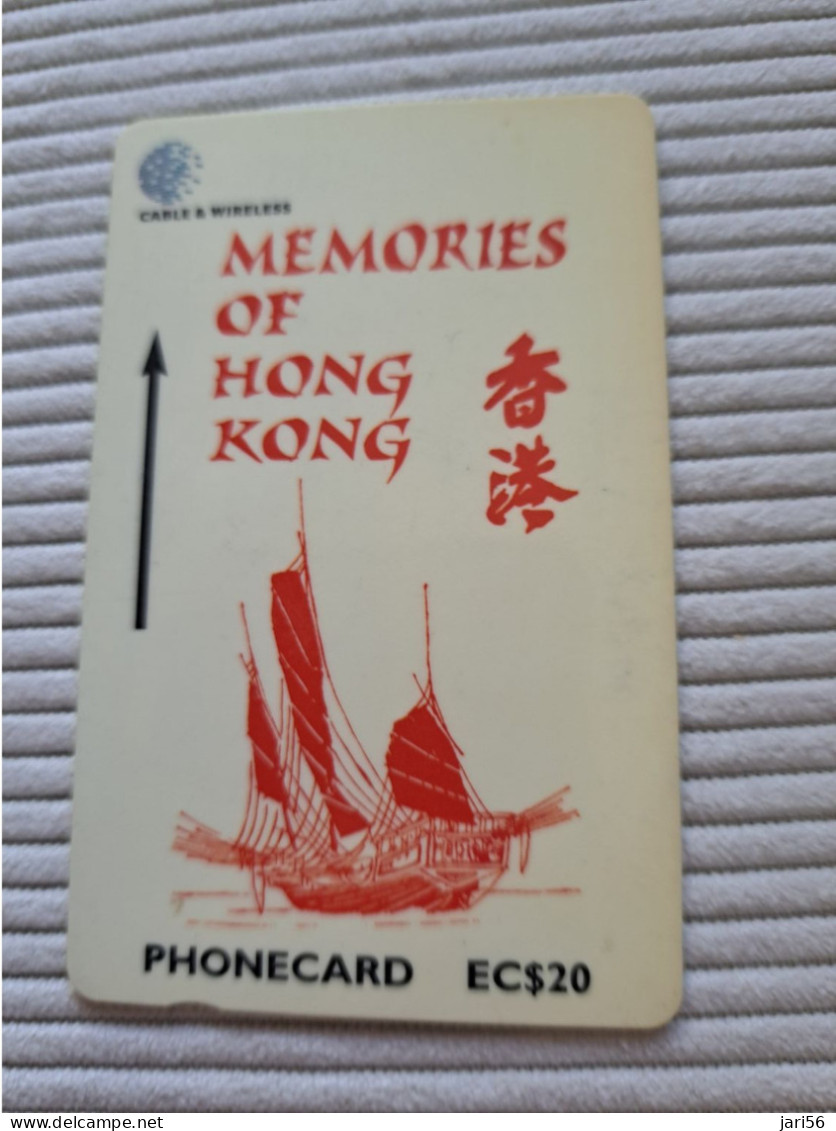 ST LUCIA    $ 20   CABLE & WIRELESS  STL-311A  311CSLA    MEMORIES OF HONG KONG  Fine Used Card ** 15743** - St. Lucia