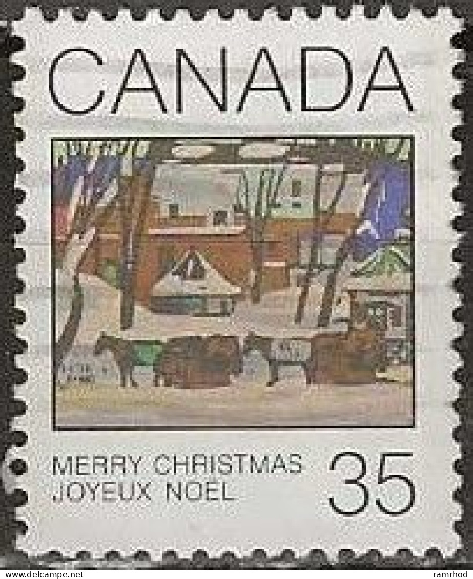 CANADA 1980 Christmas - 35c - McGill Cab Stand (Kathleen Morris) FU - Oblitérés