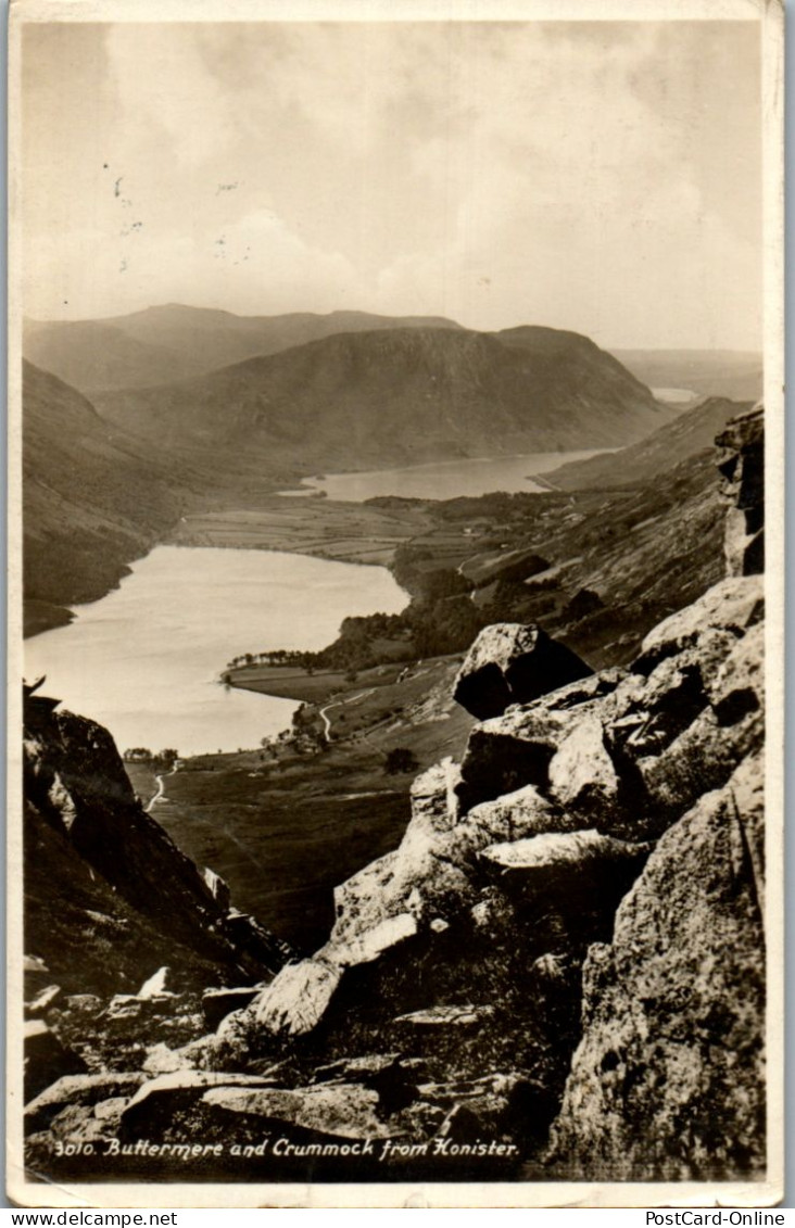 46195 - Großbritannien - Honister , Buttermere And Crummock From Honister - Gelaufen 1936 - Buttermere