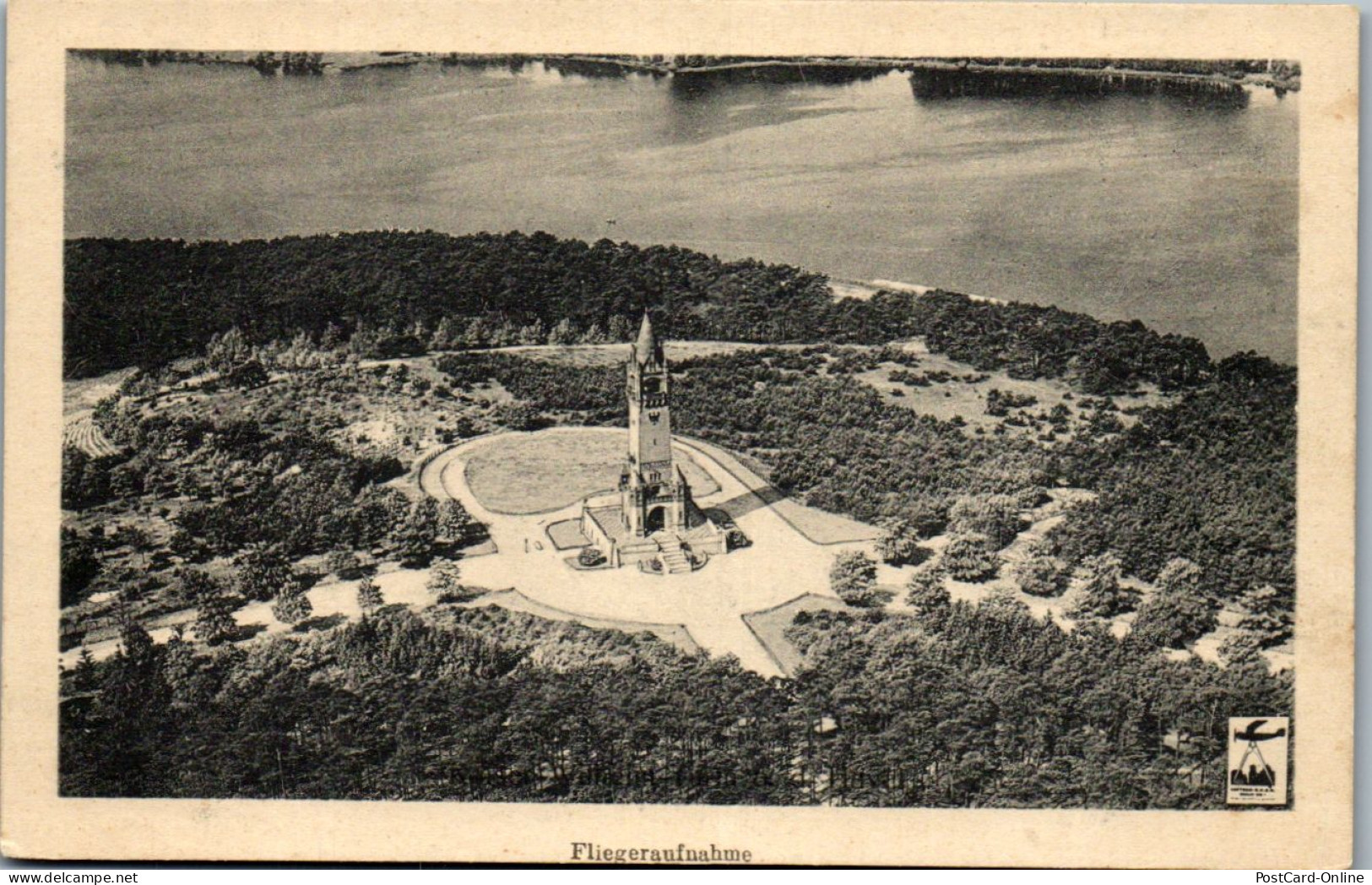 46134 - Deutschland - Berlin , Grunewald , Kaisergarten , Kaiser Wilhelm Turm , Fliegeraufnahme - Nicht Gelaufen  - Grunewald