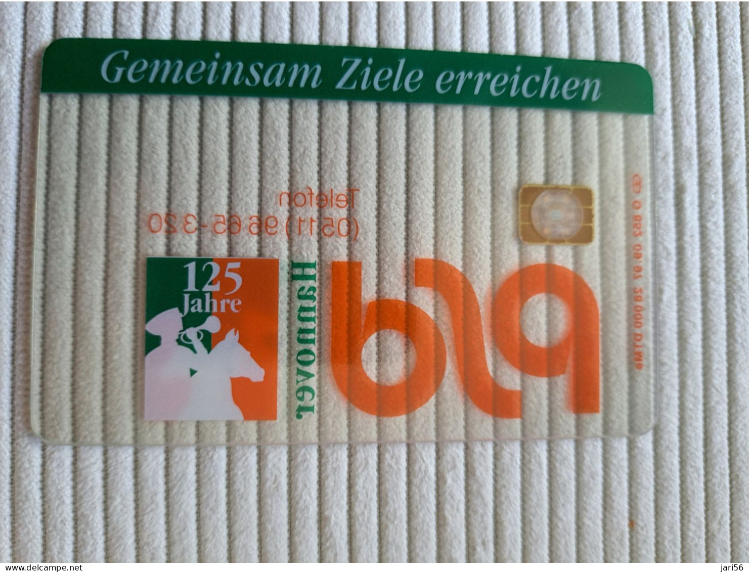 DUITSLAND/ GERMANY  CHIPCARD/TRANSPARANT/ PSD 125 YEAR/ HORSE/ /  O852/ 28000 EX  / 6 DM  CARD  / FINE USED  **15745** - S-Series: Schalterserie Mit Fremdfirmenreklame