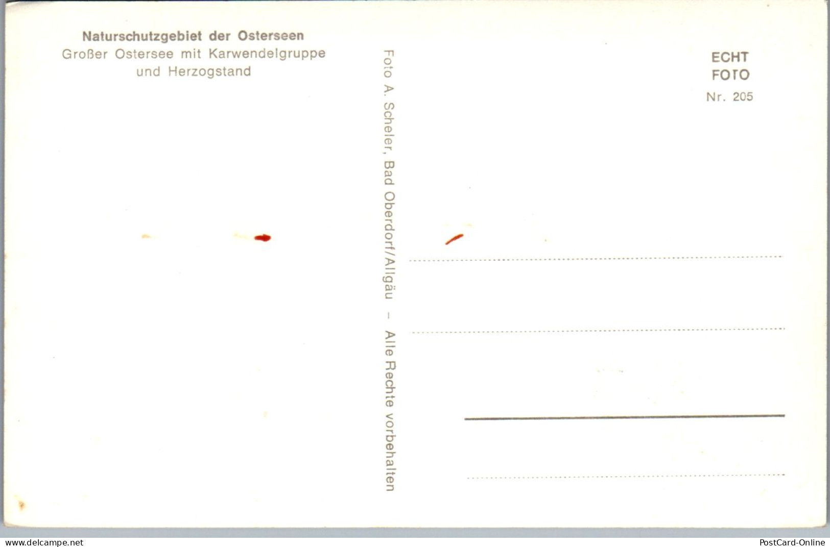 46130 - Steiermark - Großer Ostersee , Karwendelgruppe , Herzogstand - Nicht Gelaufen  - Ausserland