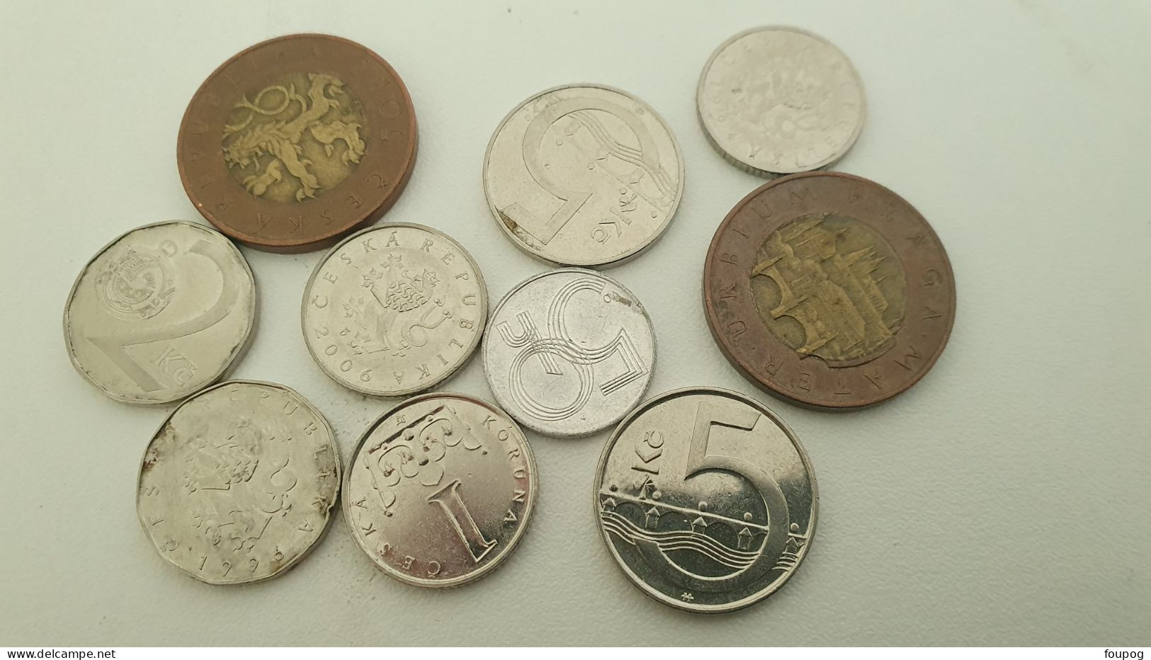 LOT DE 9 PIECES TCHEQUES COURONNE TCHEQUIE REPUBLIQUE TCHEQUE - Kiloware - Münzen