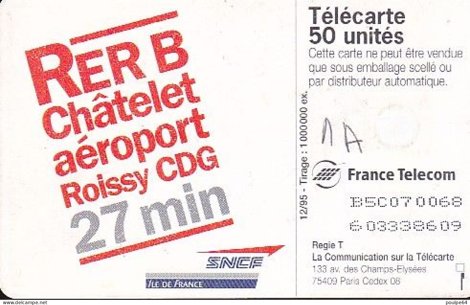 F613- 12/1995 - RER B - 120 GEM1A - 1995