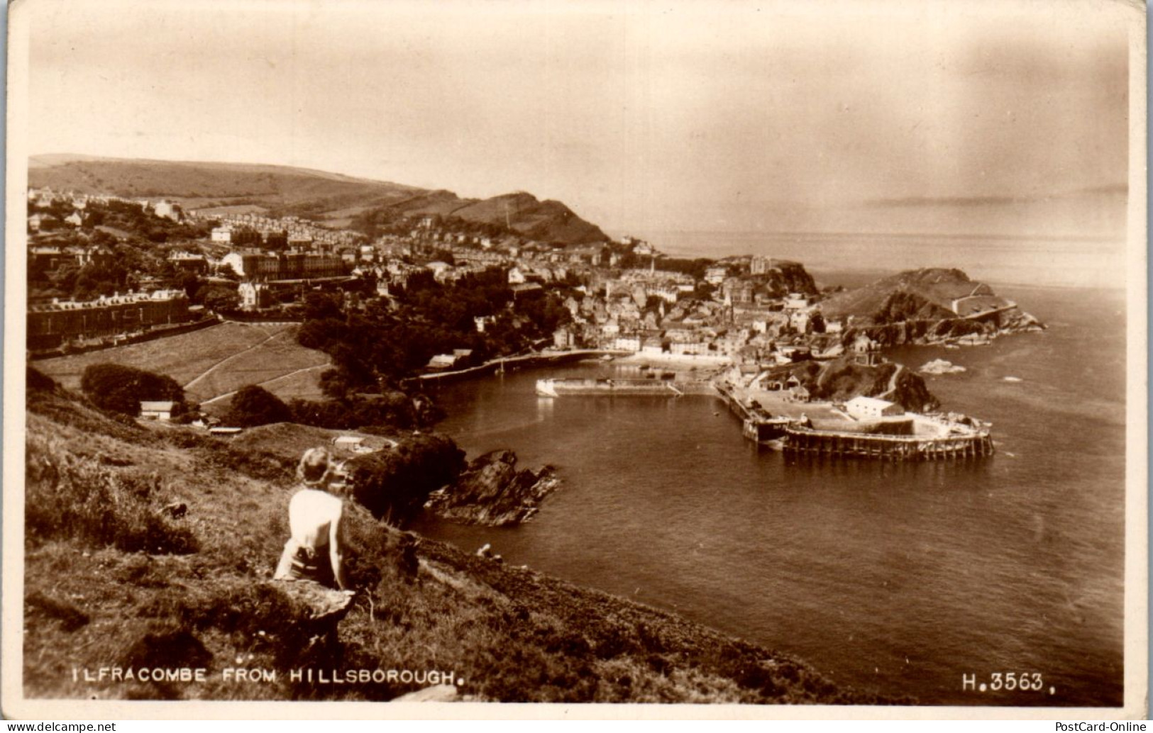 46019 - Großbritannien - Ilfracombe , From Hillsborough - Gelaufen 1948 - Ilfracombe