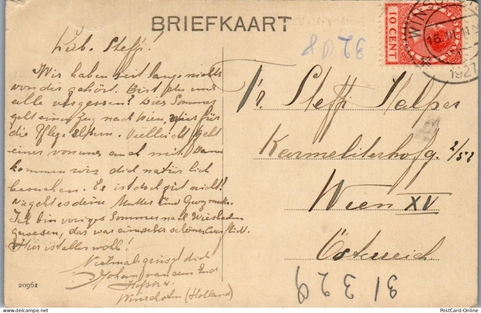 46011 - Niederlande - Winschoten , Boschgezicht - Gelaufen 1911 - Winschoten