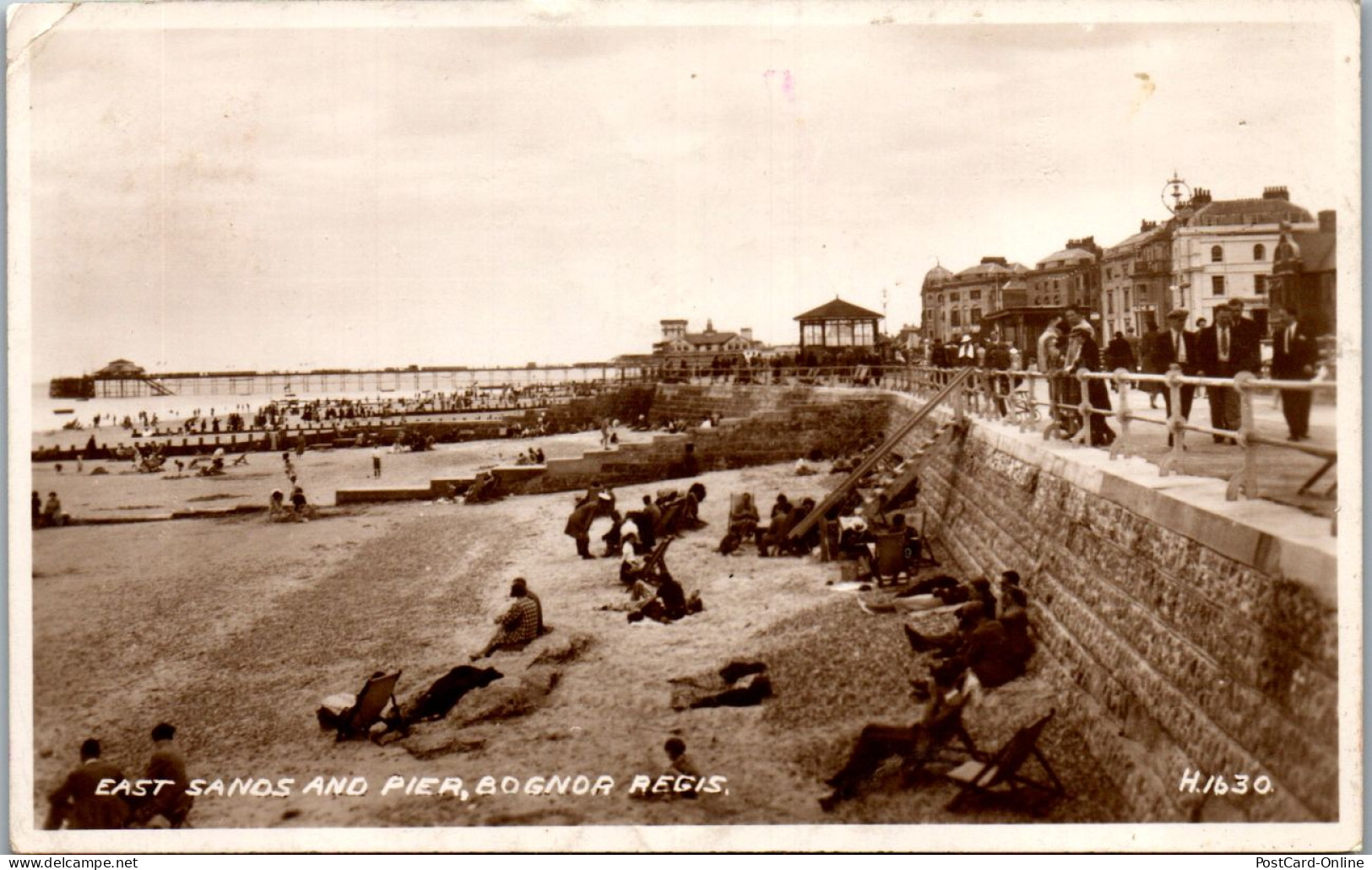 46003 - Großbritannien - Bognor Regis , East Sands And Pier - Gelaufen 1948 - Bognor Regis