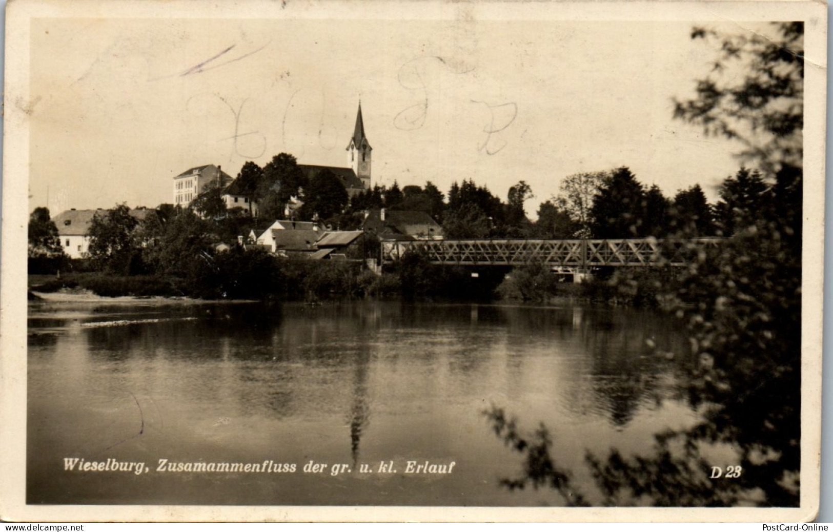 45971 - Niederösterreich - Wieselburg , Zusammenfluss Der Gr. U. Kl. Erlauf - Gelaufen  - Scheibbs