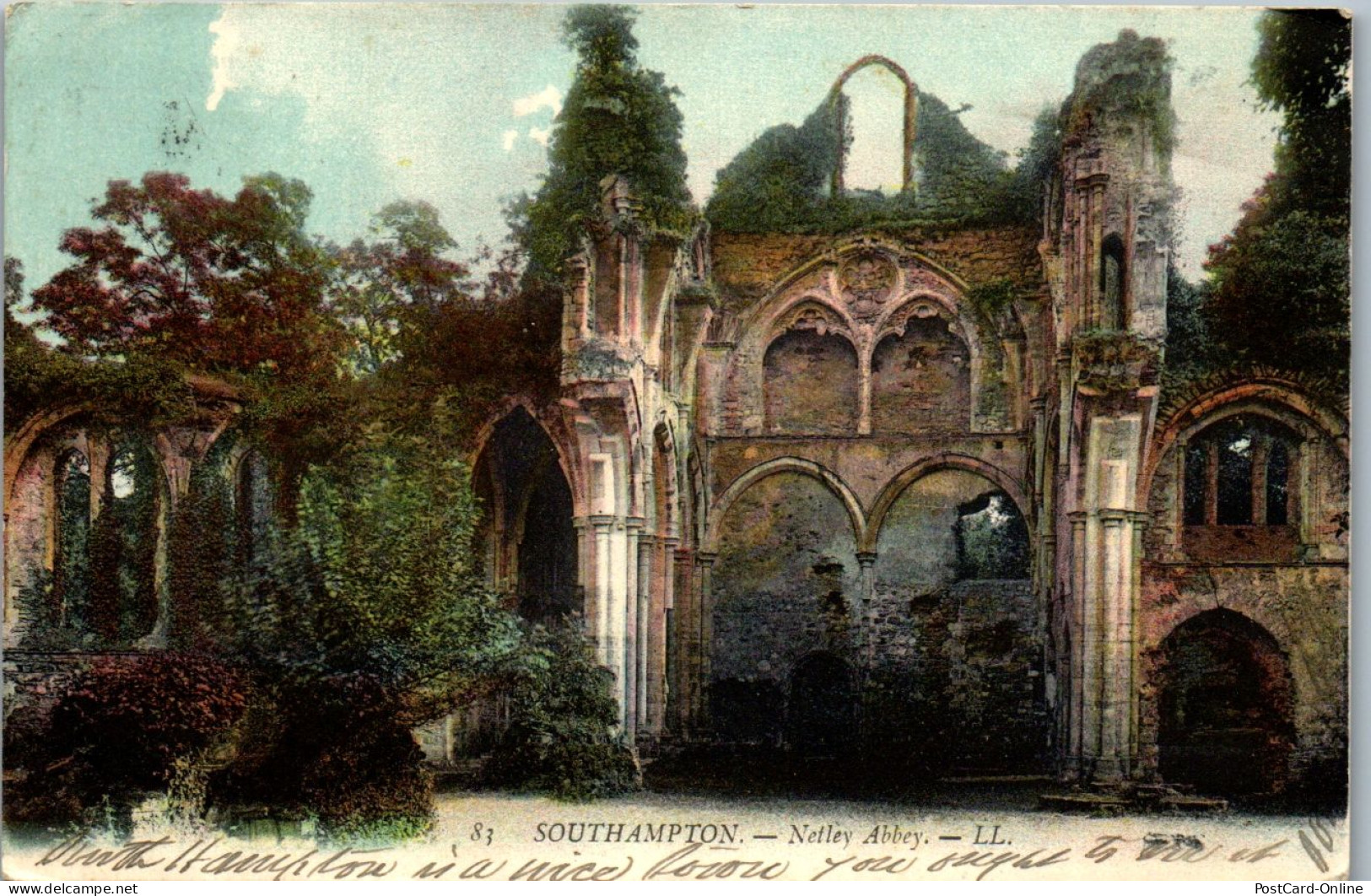 45939 - Großbritannien - Southampton , Netley Abbey - Gelaufen 1910 - Southampton