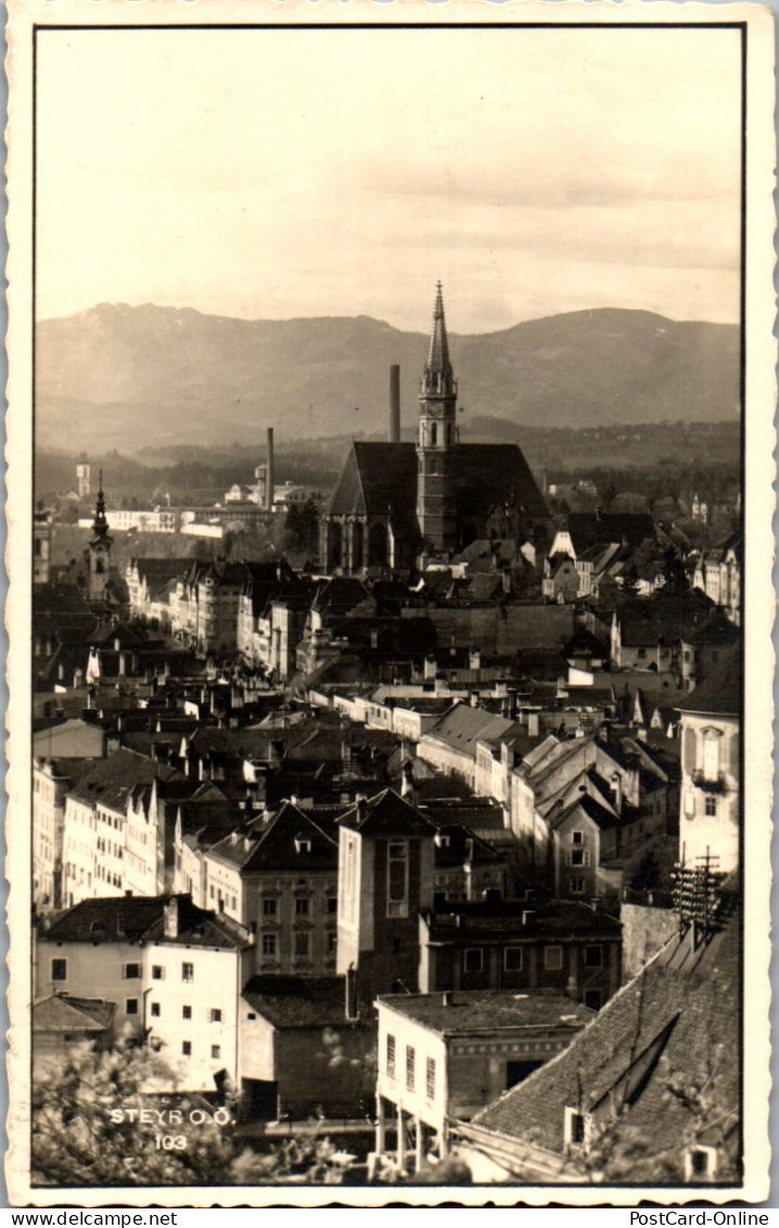 45928 - Oberösterreich - Steyr , Panorama - Gelaufen 1938 - Steyr