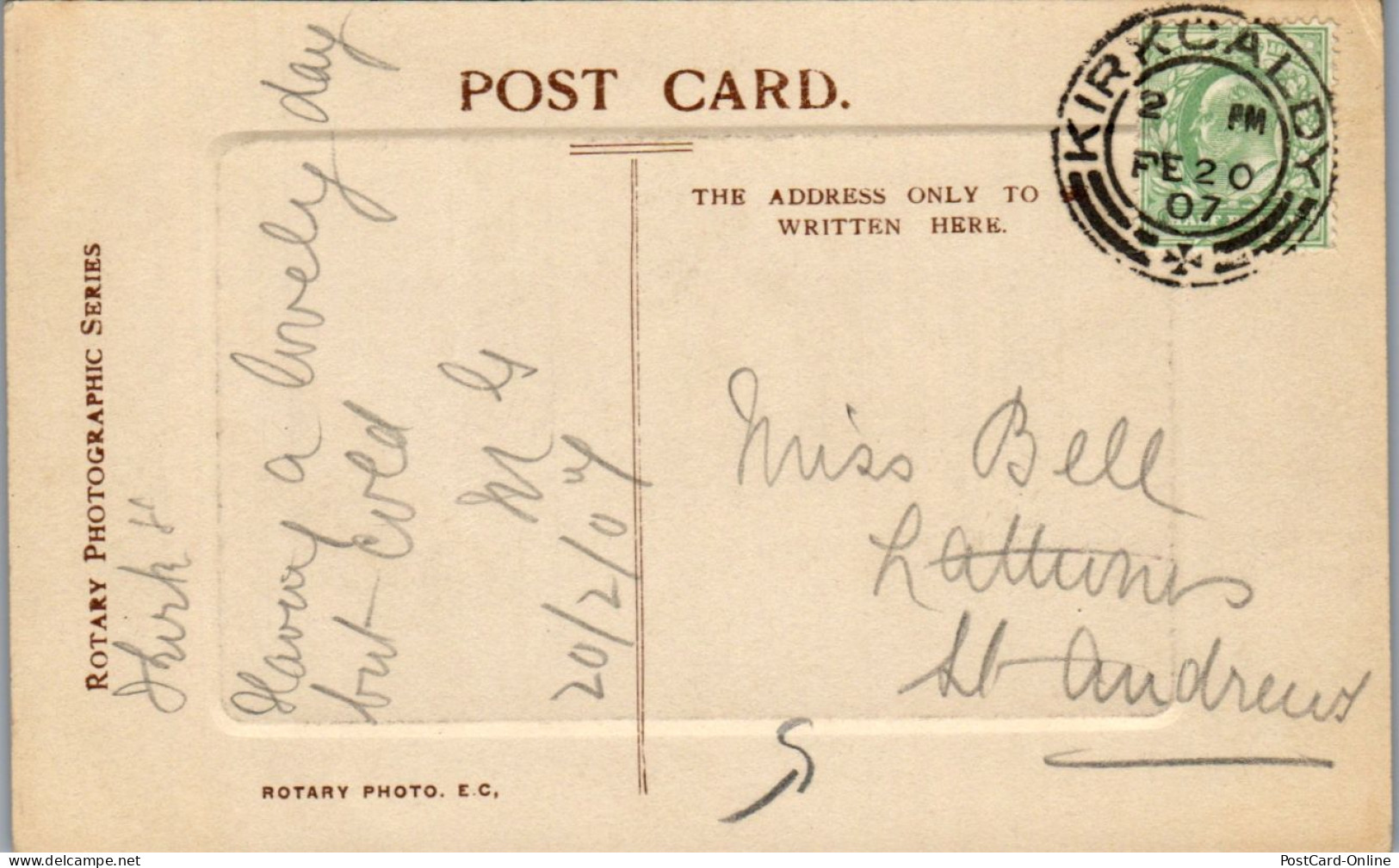 45847 - Schottland - Kirkcaldy , Gathering Storm - Gelaufen 1907 - Fife
