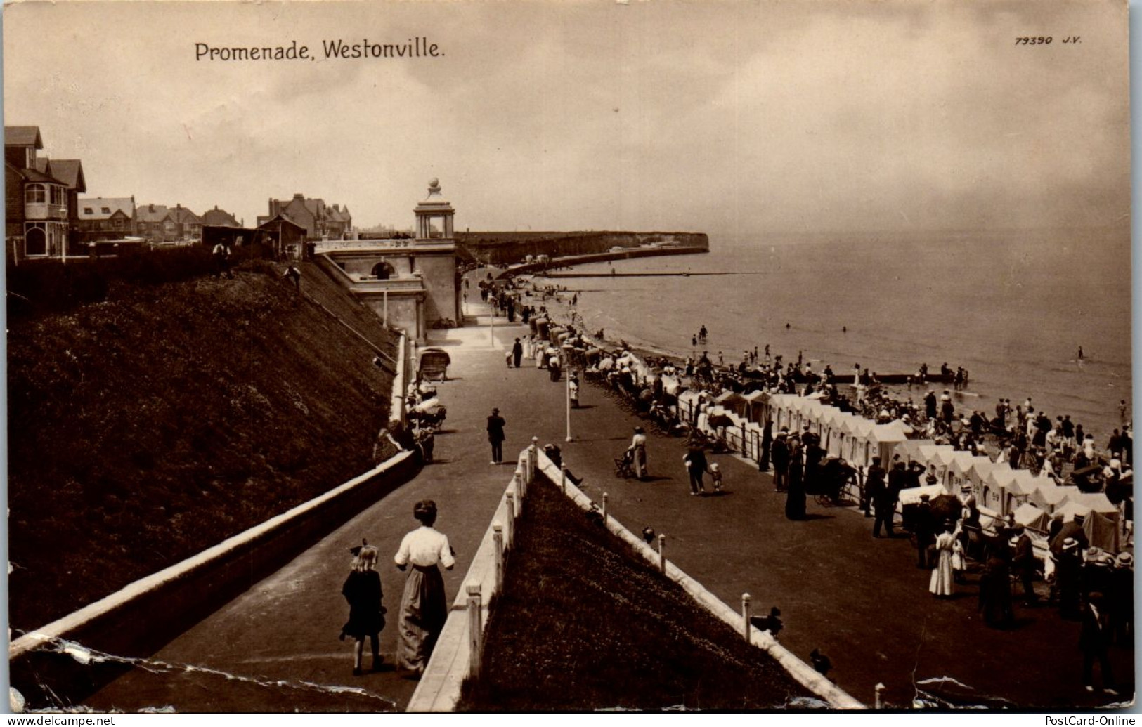 45821 - Großbritannien - Margate , Westonville , Promenade - Gelaufen 1921 - Margate