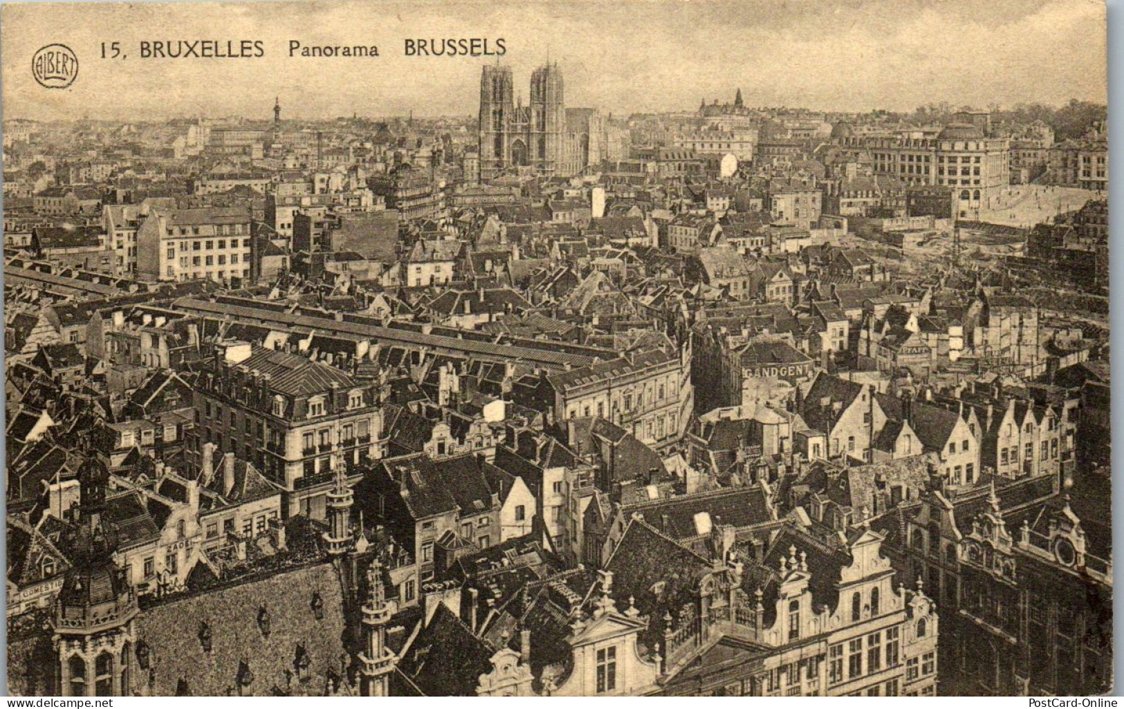 45772 - Belgien - Bruxelles , Brüssel , Panorama - Gelaufen 1928 - Viste Panoramiche, Panorama