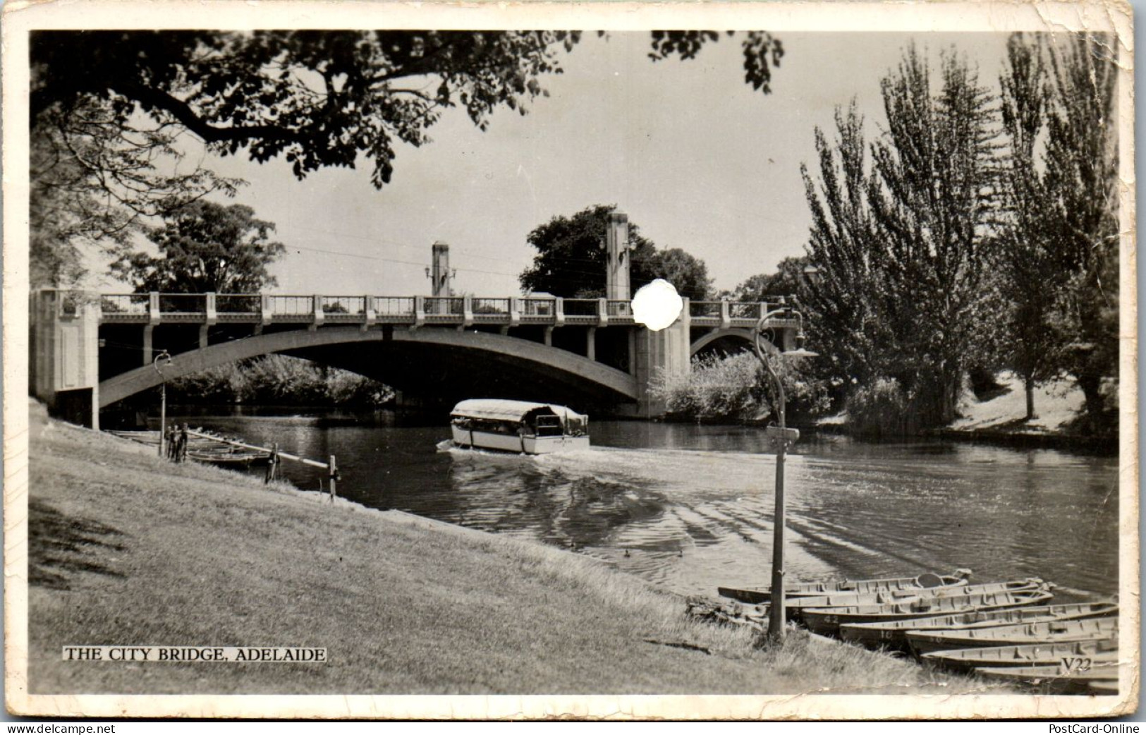 45750 - Australien - Adelaide , The City Bridge , L. Beschädigt - Gelaufen 1956 - Adelaide