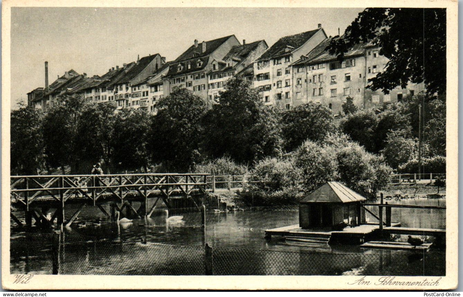 46481 - Schweiz - Wil , Am Schwanenteich - Nicht Gelaufen 1927 - Wil