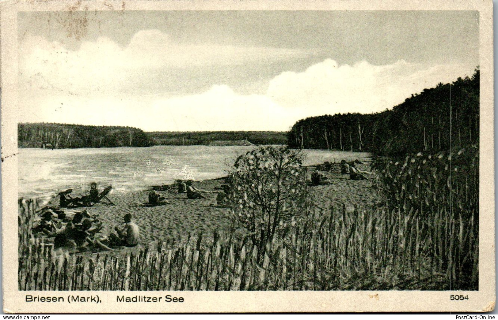 46482 - Deutschland - Briesen Mark , Madlitzer See , Strand - Gelaufen 1936 - Briesen