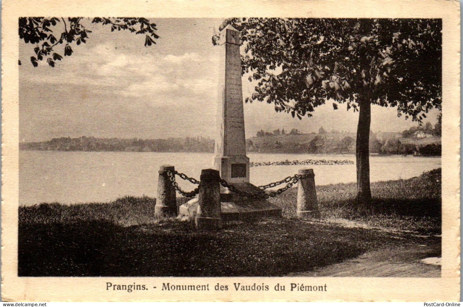 46466 - Schweiz - Prangins , Monument Des Vaudois Du Piemont - Gelaufen  - Prangins