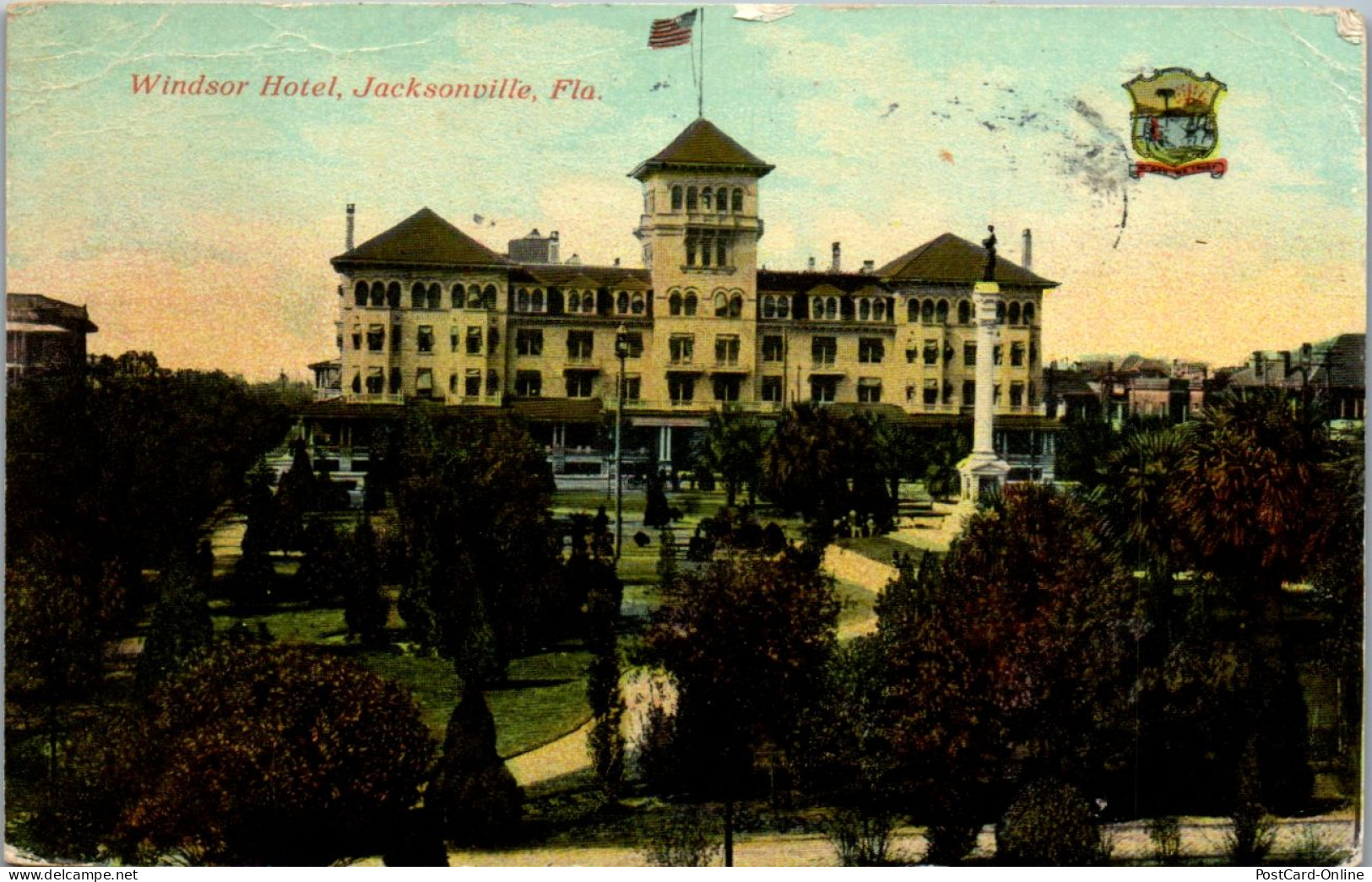 46268 - USA - Jacksonville , Windsor Hotel , Florida - Gelaufen 1914 - Jacksonville