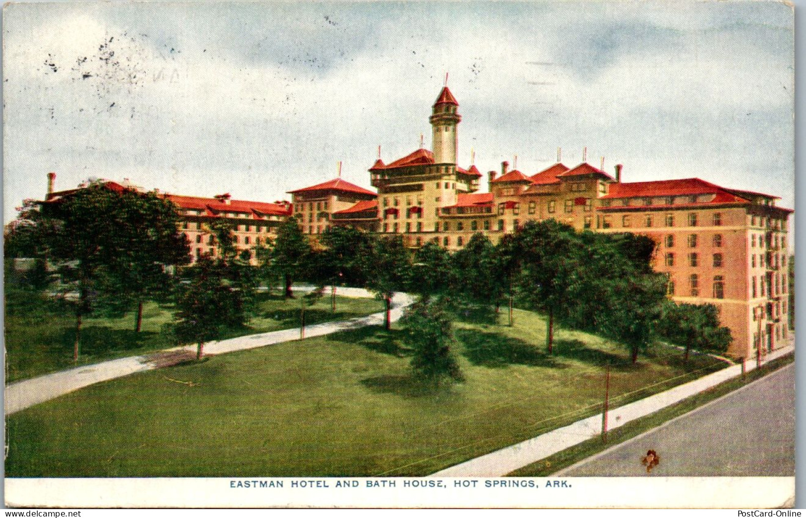 46267 - USA - Hot Springs , Eastman Hotel And Bath House , Arkansas - Gelaufen 1913 - Hot Springs