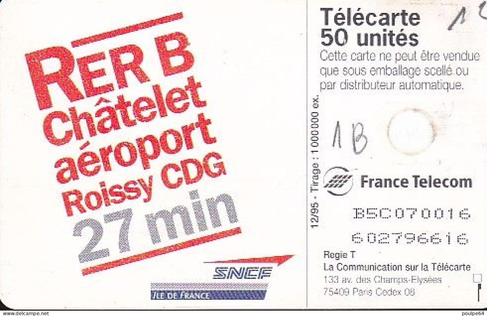 F613A- 12/1995 - RER B - 120 GEM1B - 1995