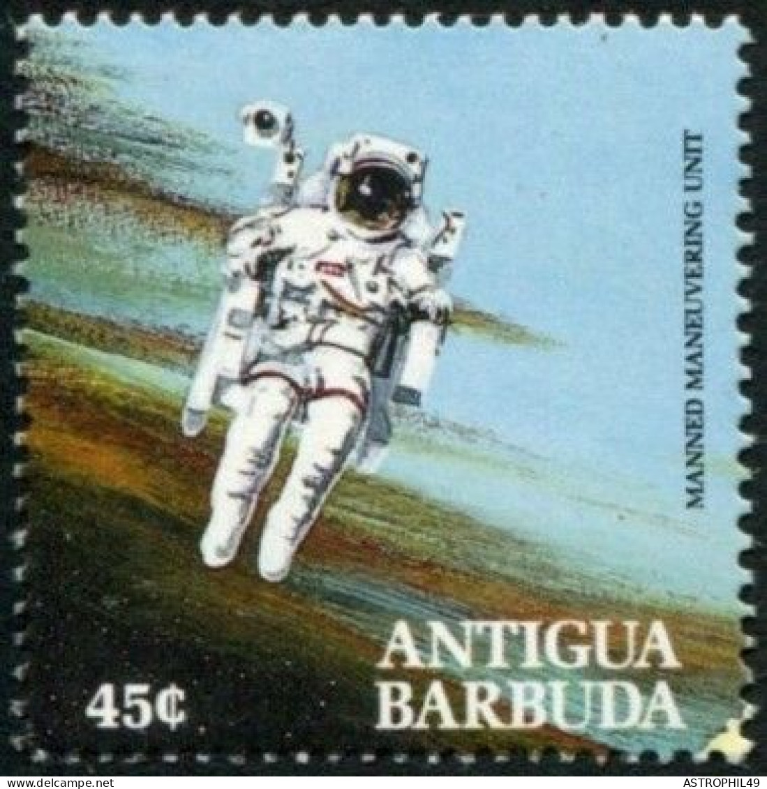 Antigua Barbuda 1990; MMU, Bruce Mc Candless 1984 ; Yt1239 S1237-56 - North  America