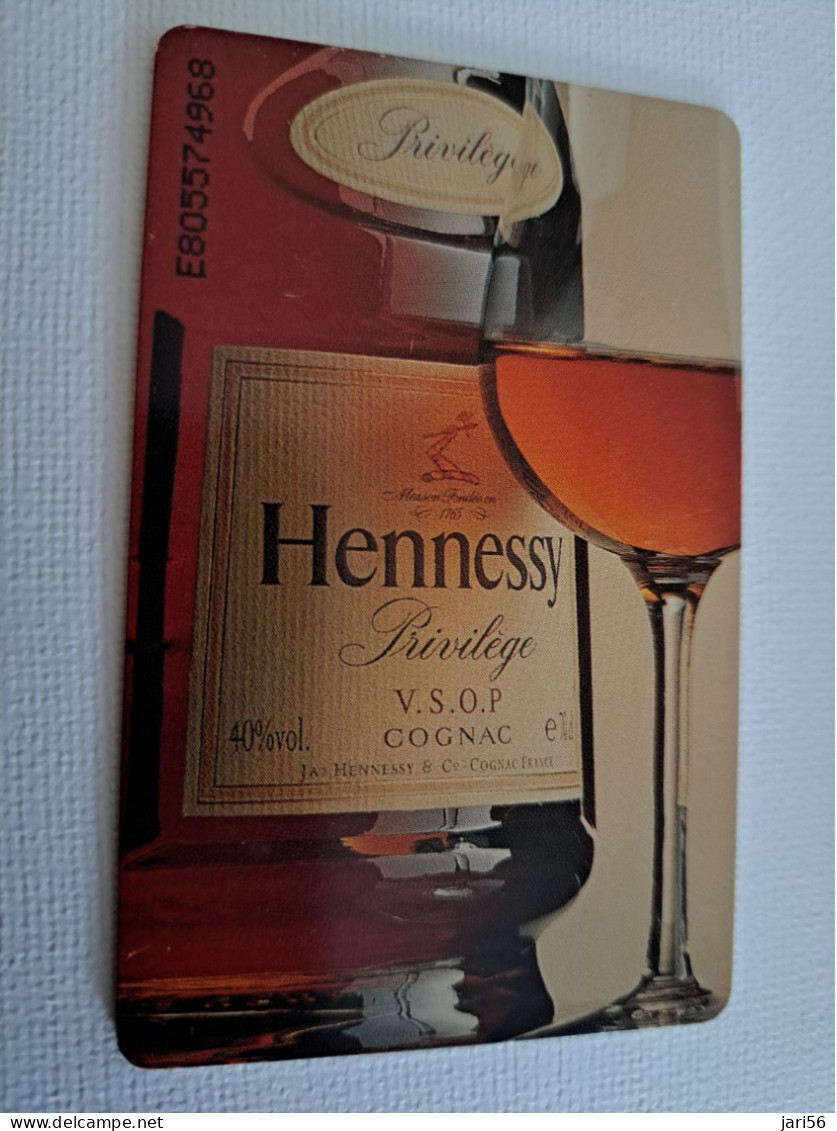 NETHERLANDS   FL 7,50 - CHIP CARD / TK 014/ HENNESSY  COGNAC/  NED/DU  / PRIVATE  Nice Used  ** 15749** - [3] Handy-, Prepaid- U. Aufladkarten