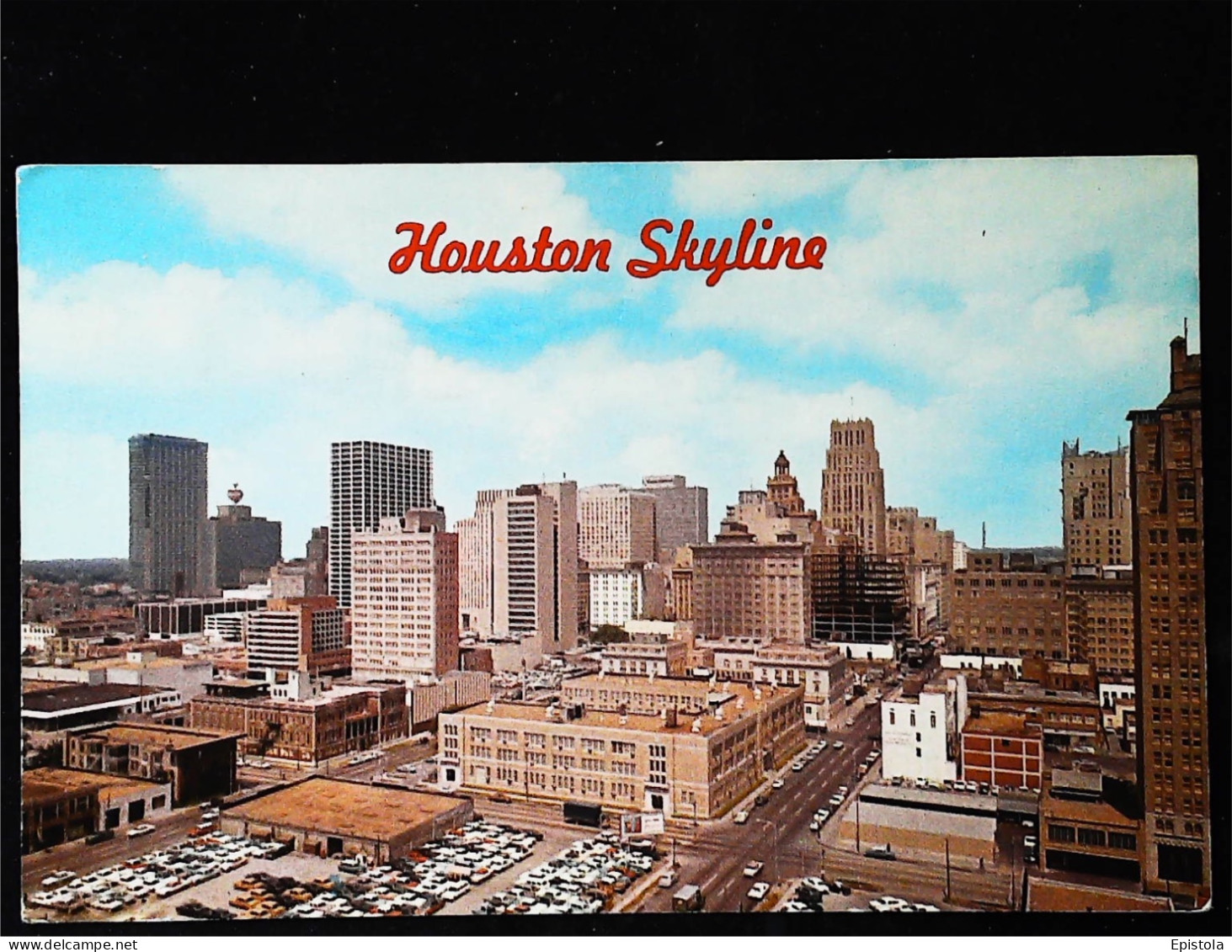 ► Houston Skyline  Stamped 1967 For France. Texas - Houston