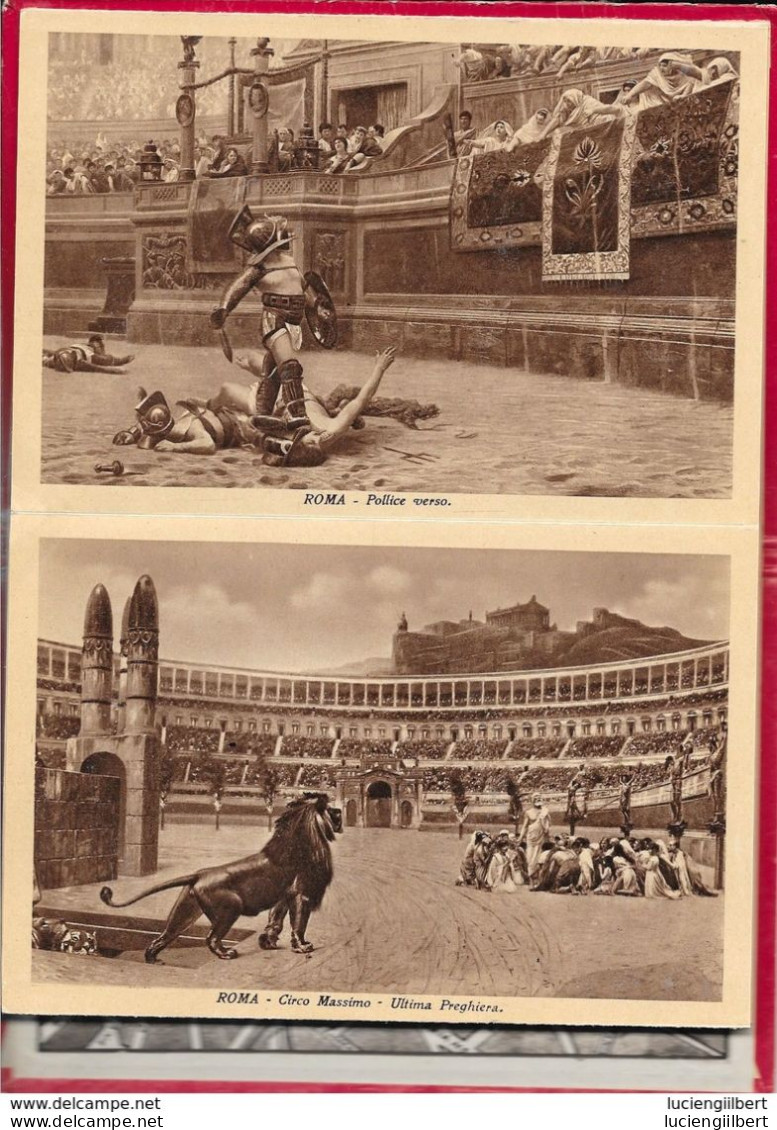 2 LIVRETS LIEUX  TOURISTIQUES ROME - BELLES ILLUSTRATIONS + CARTE DE ROME -  11,5cm X 17cm - Toursim & Travels