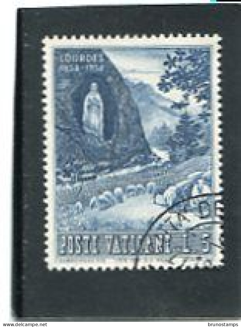 VATICAN CITY/VATICANO - 1958  5 Lire  LOURDES  FINE USED - Used Stamps