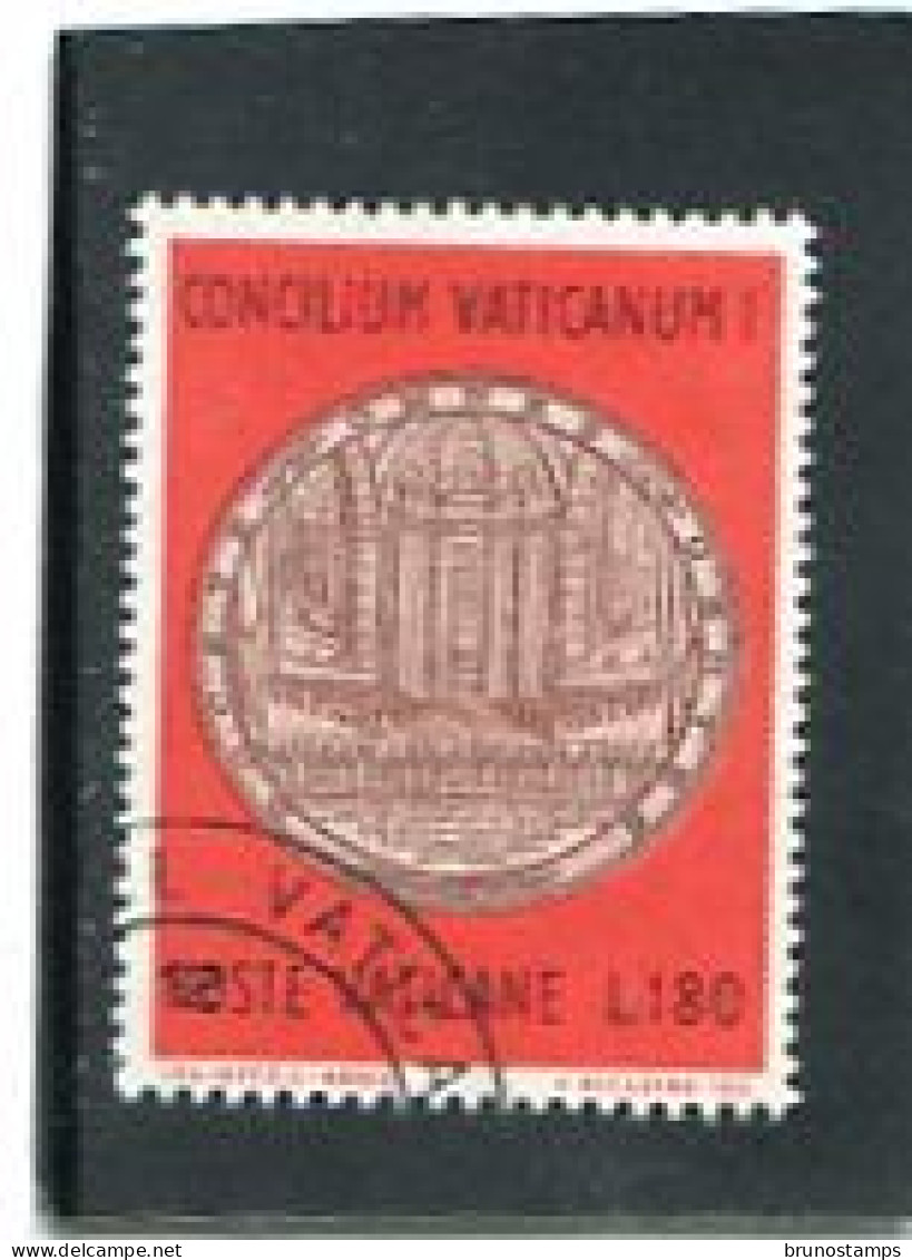 VATICAN CITY/VATICANO - 1970  180 Lire  VATICANO I  FINE USED - Oblitérés