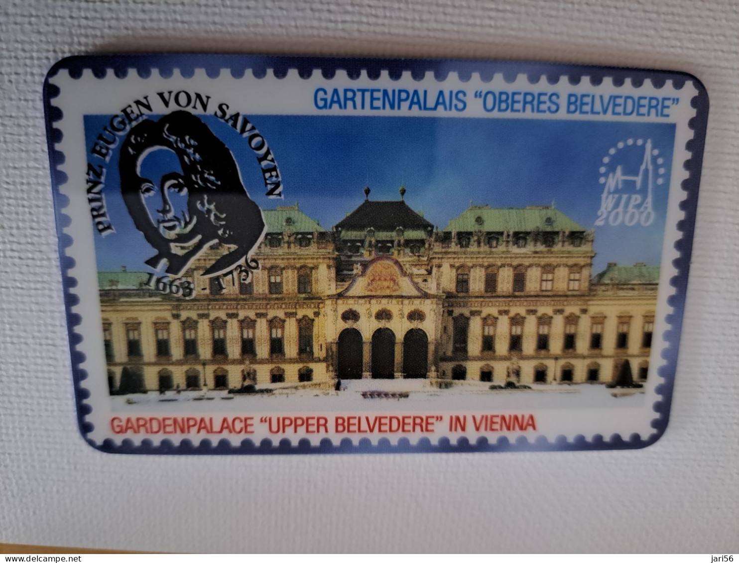 GREAT BRITAIN /20 UNITS / VIENNA/ GARTENPALAIS/ BELVEDERE / STAMPS ON CARD / (date 05/00) PREPAID CARD / MINT  **15756** - Verzamelingen