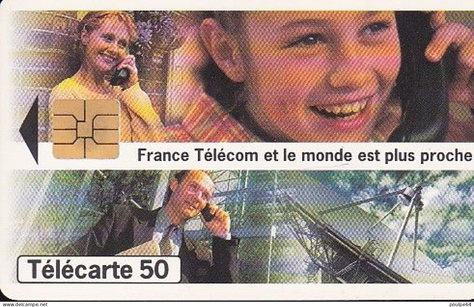F619 - 02/1996 - FRANCE TÉLÉCOM  " Plus Proche " - 50 SO3 - (verso : N° Deux Lignes - 2ème Ligne Vers La Droite) - 1996