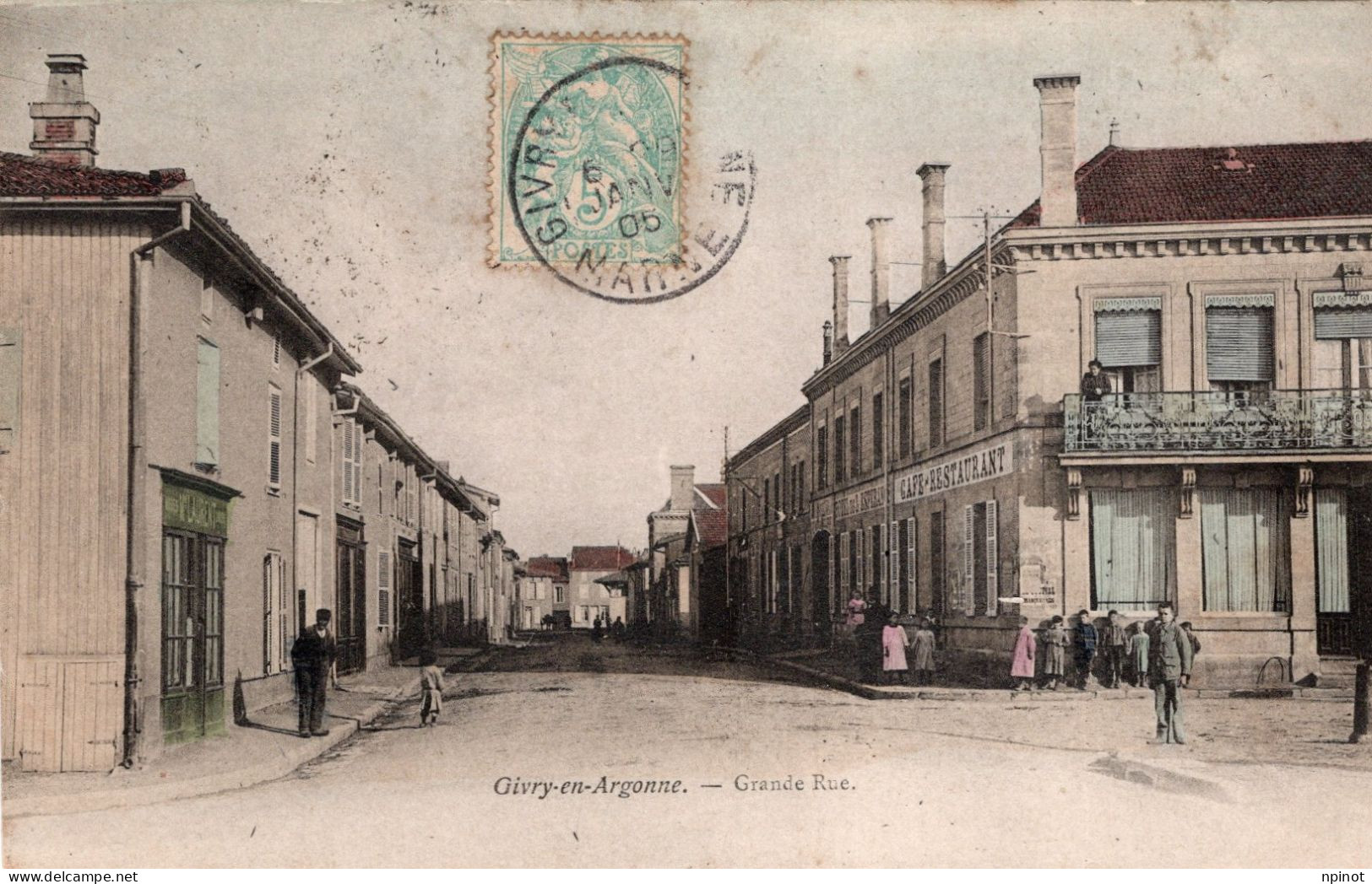 C P A  - 51 - GIVRY  En  ARGONNE -    Grande Rue - Givry En Argonne