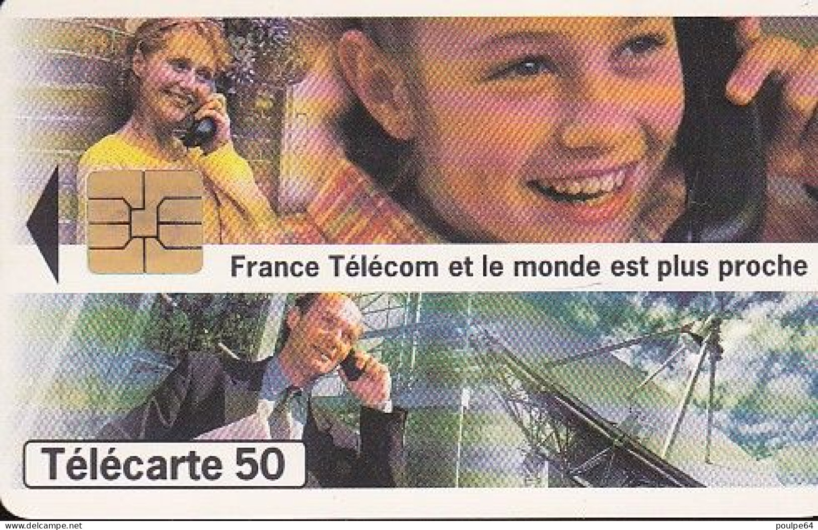 F619 - 02/1996 - FRANCE TÉLÉCOM " Plus Proche " 50 SO3 - (verso : N° Deux Lignes - 2ème Ligne Vers La Gauche Sous Le A) - 1996