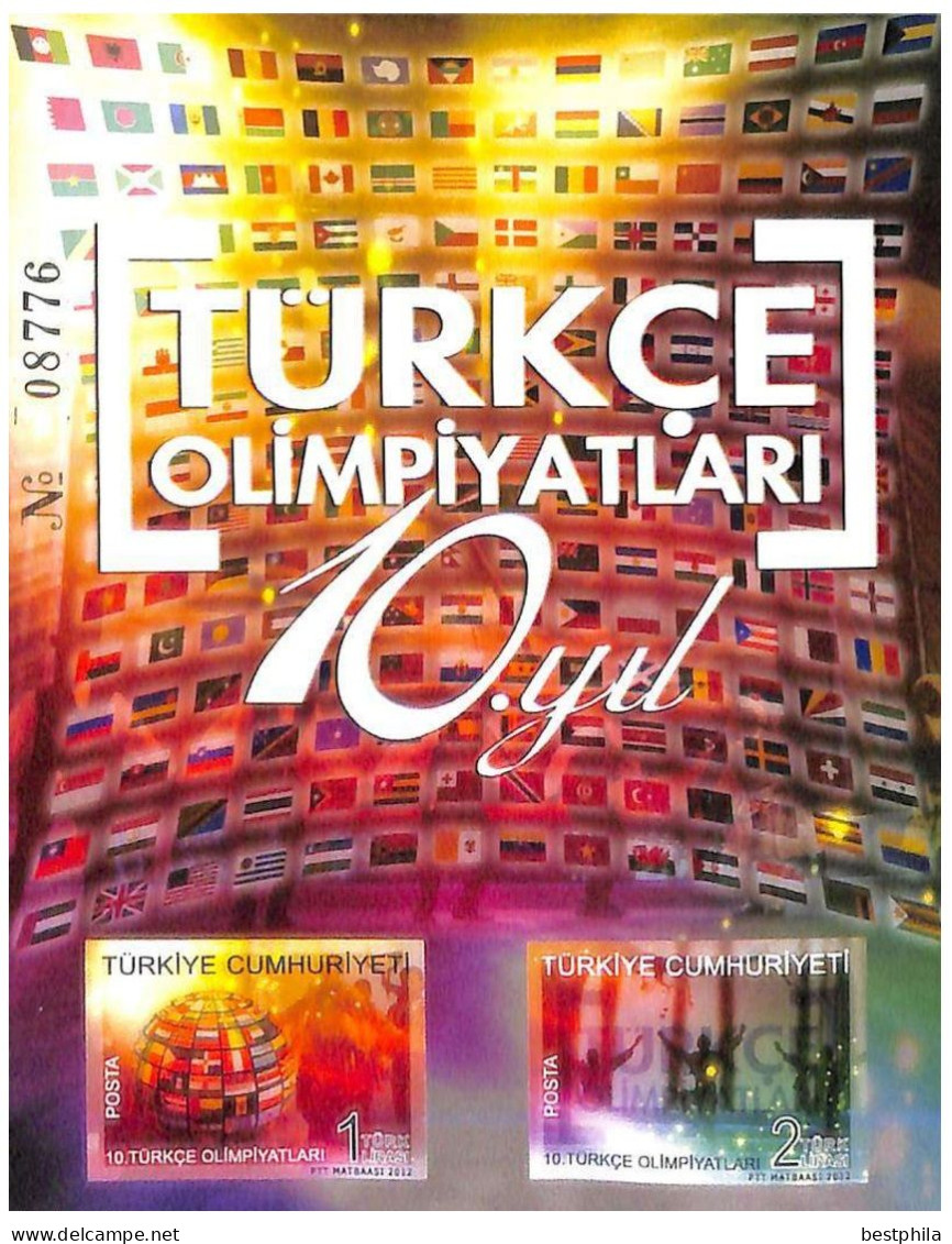 Turkey, Türkei - 2012 - 10th Turkish Olympics - 1.Mini S/Sheet & With Serial Numbers (İmp.) ** MNH - Unused Stamps