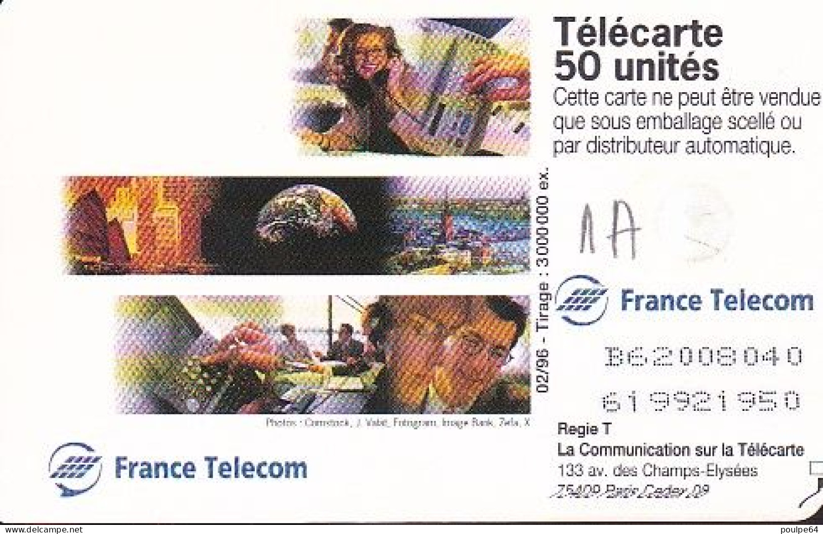 F619A - 02/1996 - FRANCE TÉLÉCOM " Plus Proche " 50 GEM1A - 1996