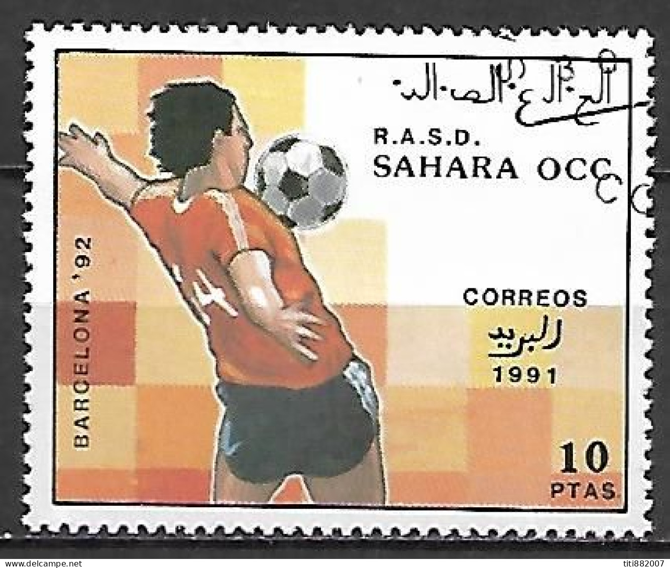 SAHARA  OCCIDENTAL      -    FOOTBALL  -  Barcelona 92 - Usati